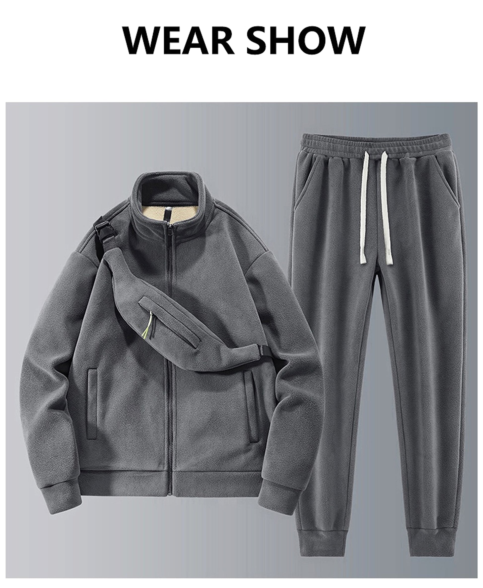 Men 's Fleece Tracksuit - enhanced image 3