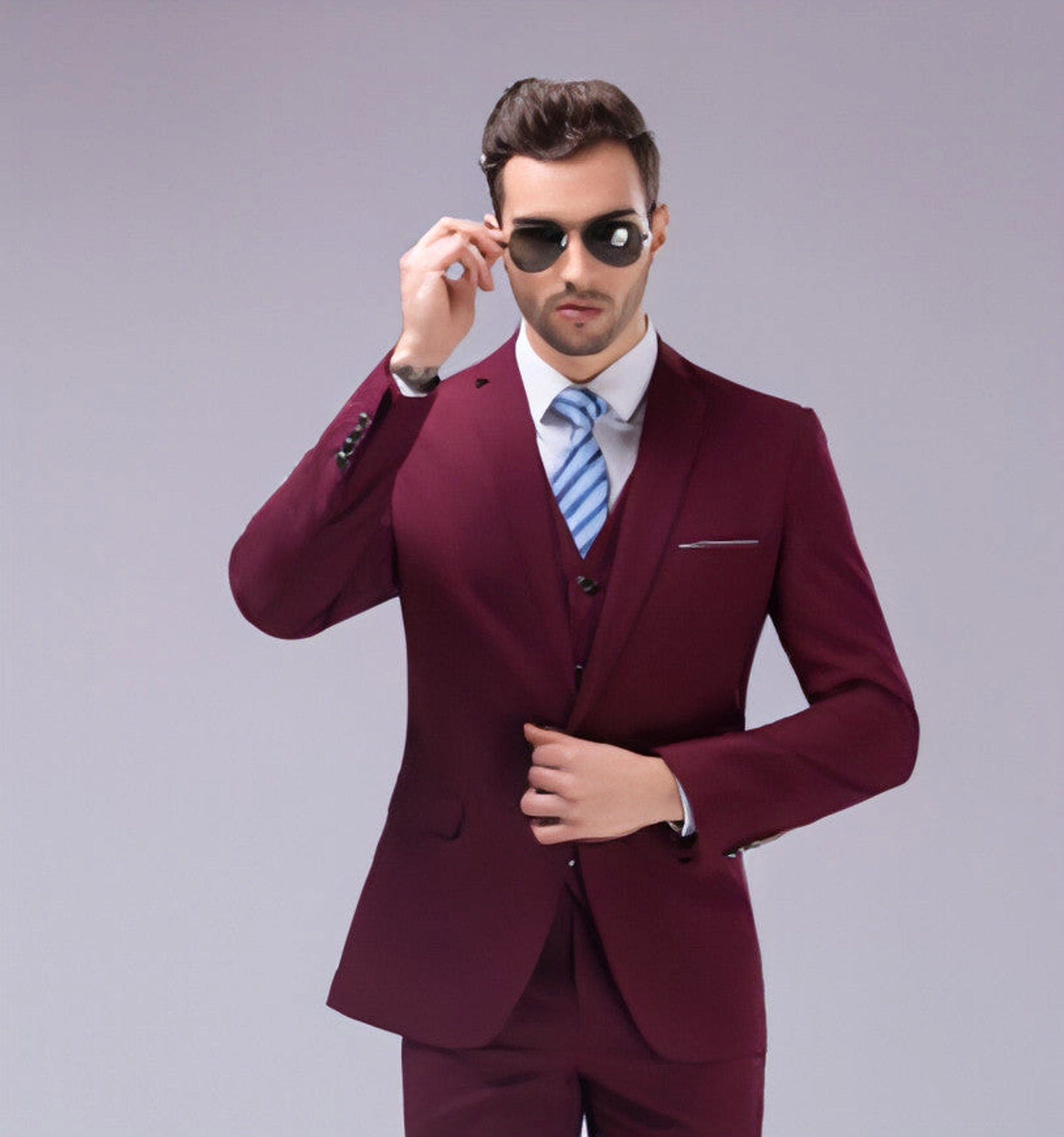Valverro™ – Classic Men's Business Suit - enhanced image 3