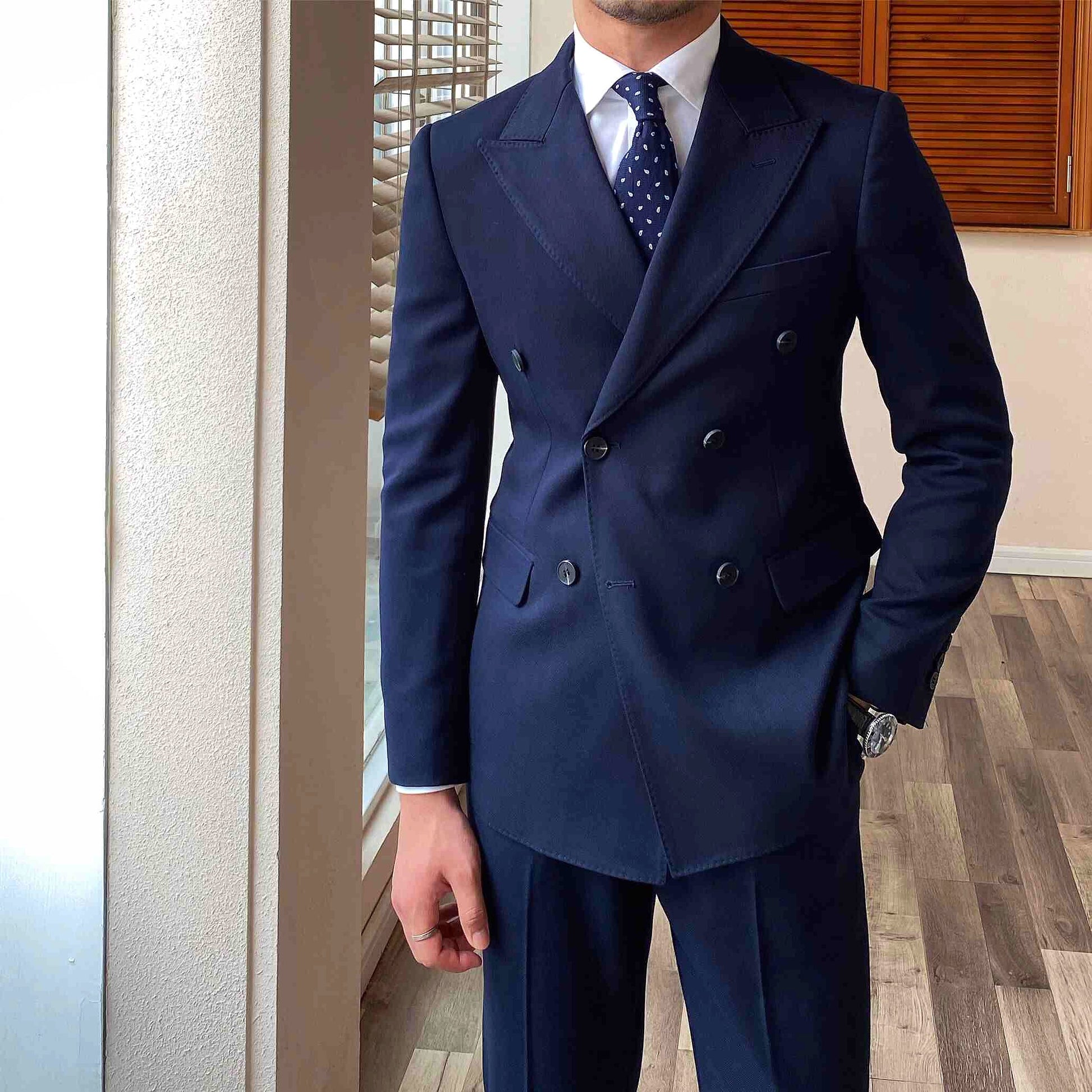 Aureux™ – Double-Breasted Business Blazer - enhanced image 3