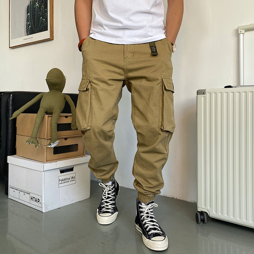 Men's Fashion Casual Cotton Multi-pocket  Casual Pants - enhanced image 3