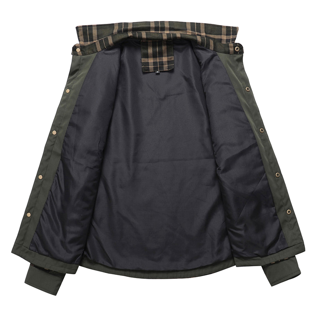 A.1 Men's Fashion Casual Plaid Shirt Jacket - enhanced image 3
