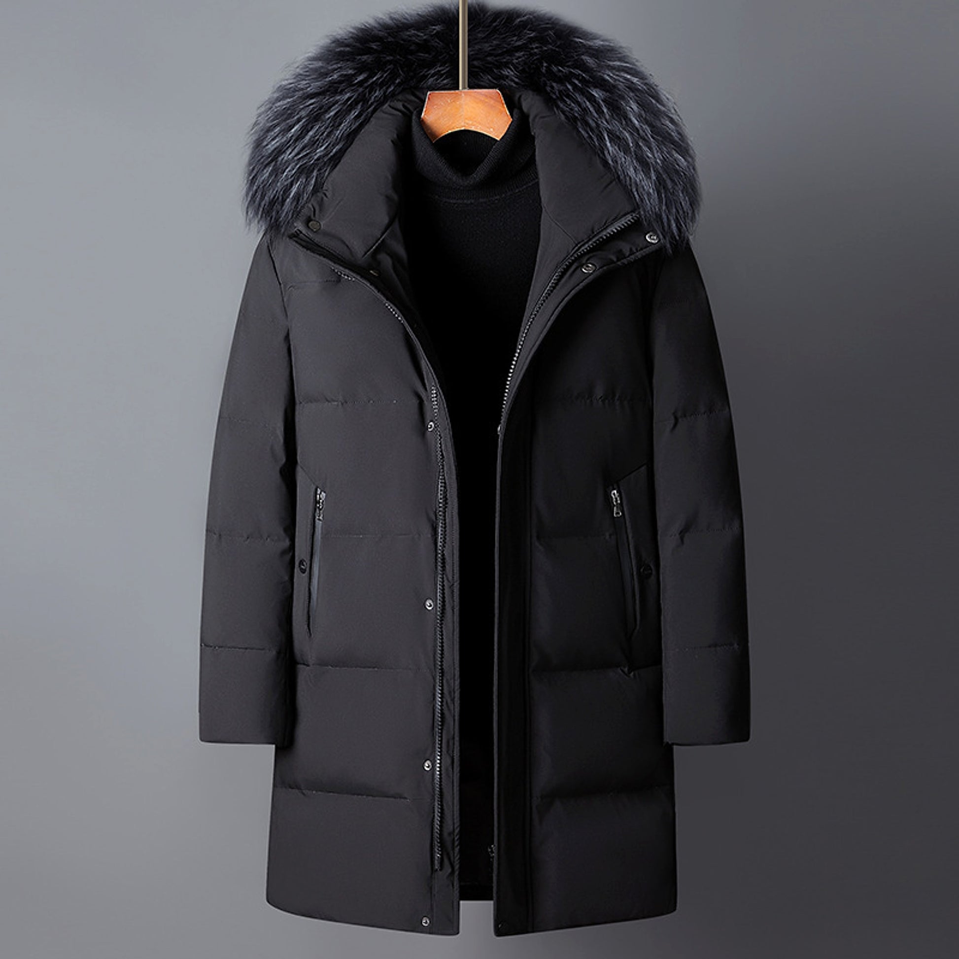 Men's Fashion Loose Down Jacket Coat - enhanced image 3