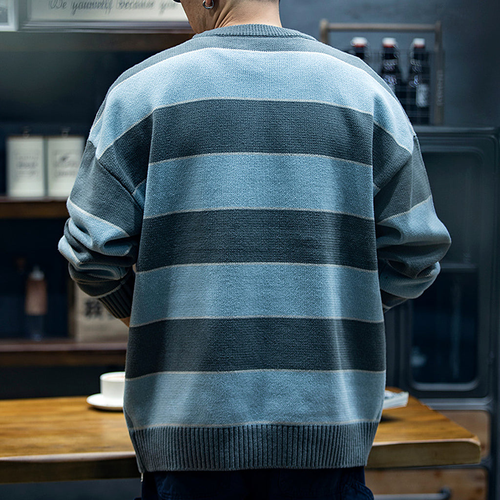 Men's Loose Fashion Brand Crew Neck Casual Sweater Men's - enhanced image 3