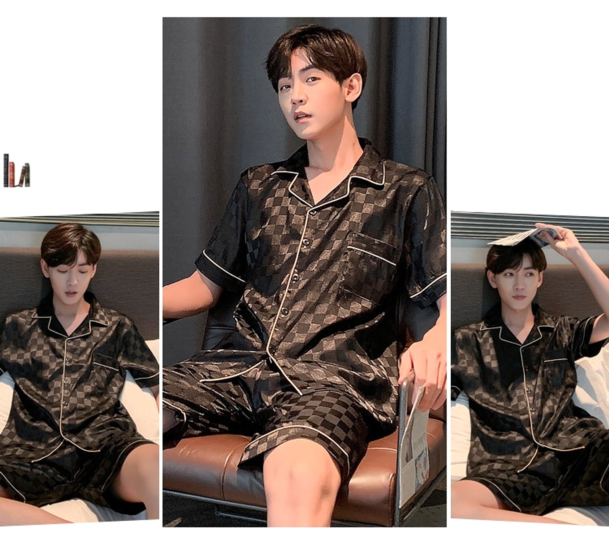 Men's Pajamas Summer Homewear Suit - enhanced image 3