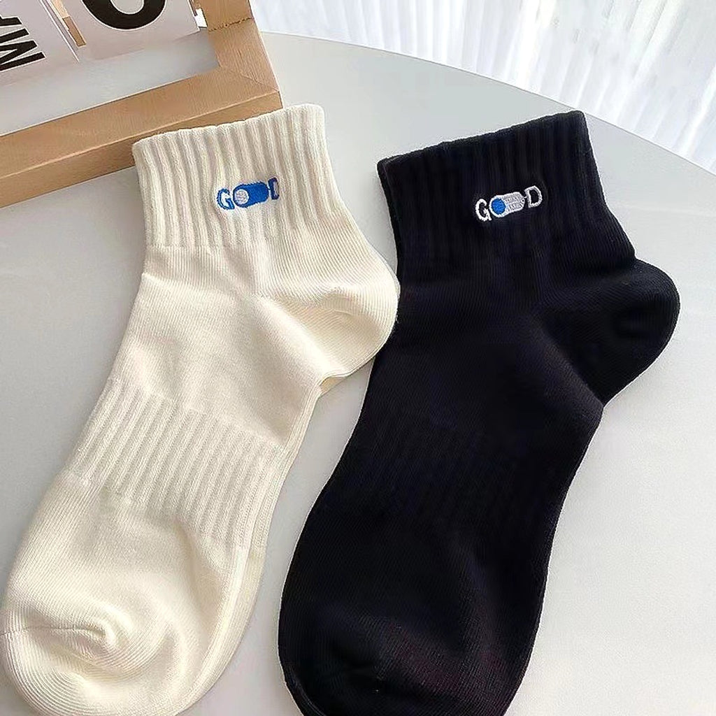 GOOD  - Men's Pure Cotton Deodorant Feetsweat Absorbing Sports Socks - enhanced image 3