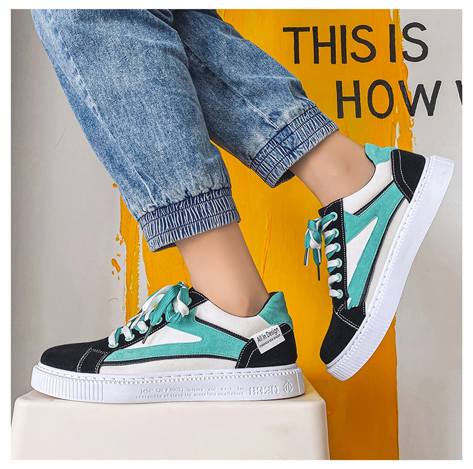 Men's Shoes Summer New Breathable Thin Sneakers Casual Low Top - enhanced image 3