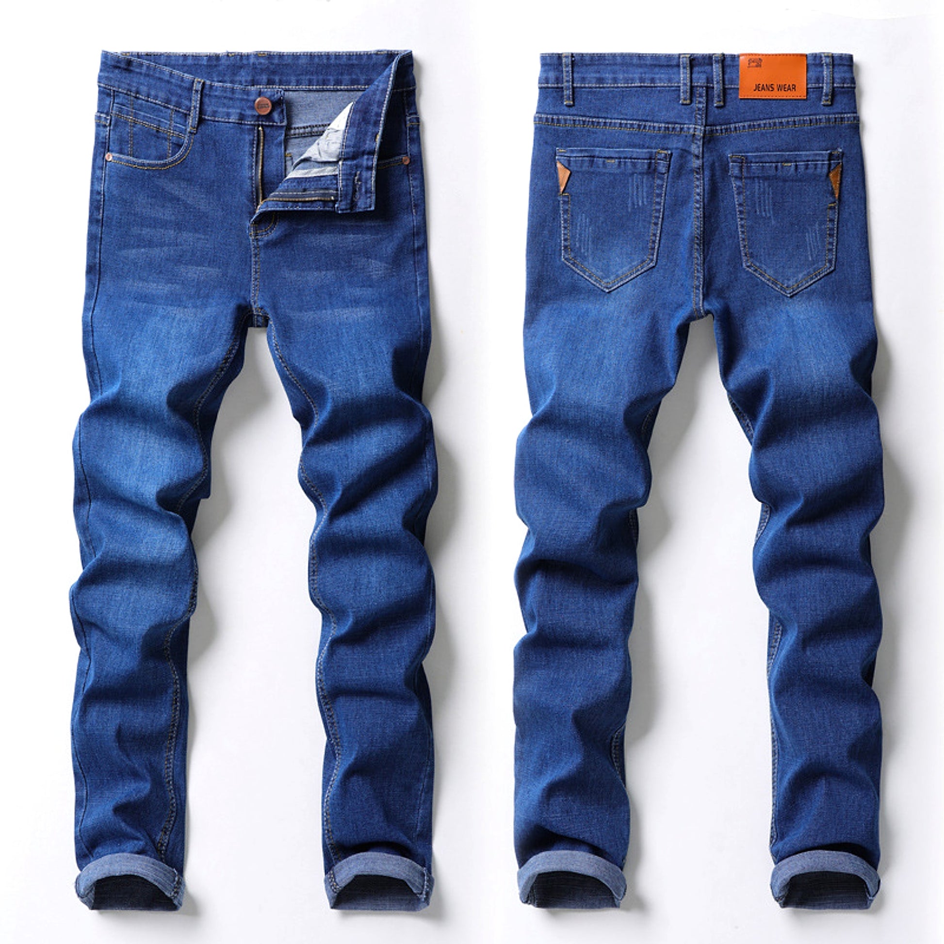 Men's Slim Stretch Slim Straight-leg Jeans - enhanced image 3