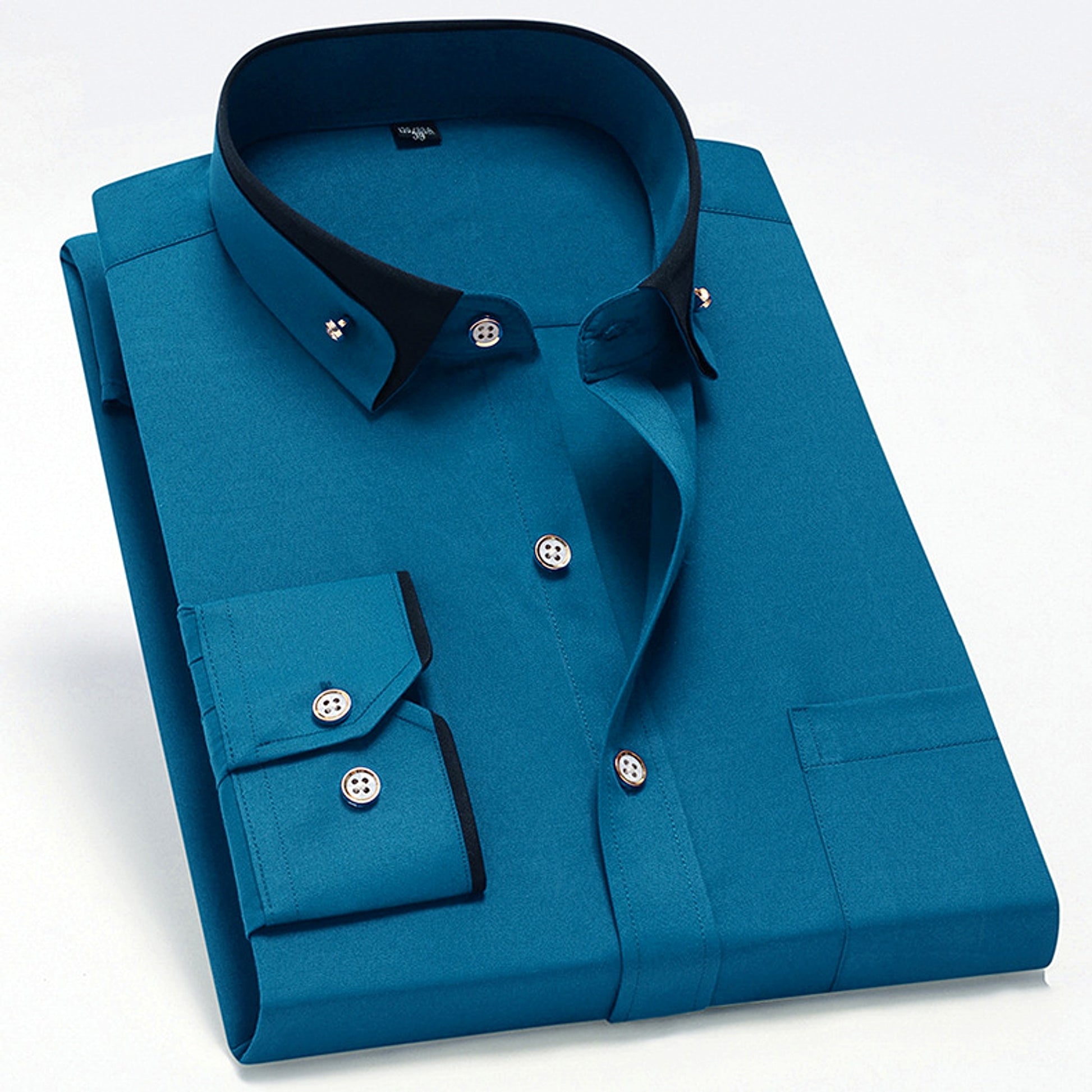 Men's Stretch Long Sleeve DressShirt Casual And Comfortable Non-ironing - enhanced image 3
