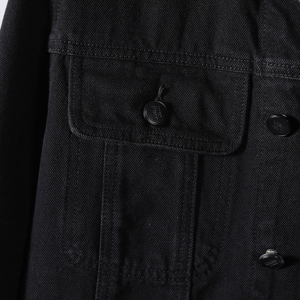Men's Year Denim Clothes Black DressShirt - enhanced image 3