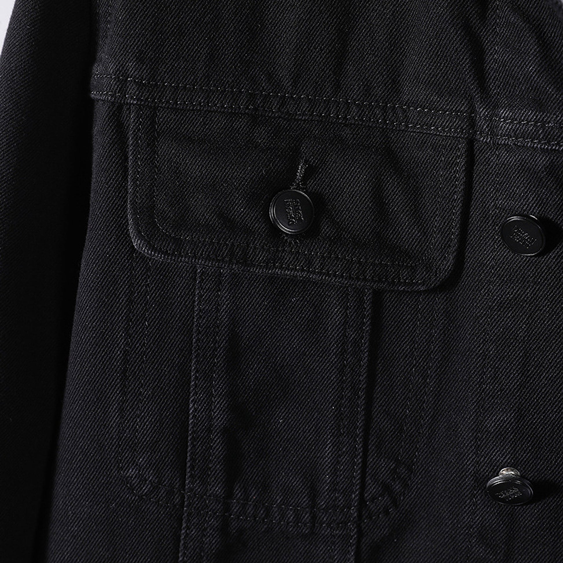 Men's Year Denim Clothes Black DressShirt - enhanced image 3
