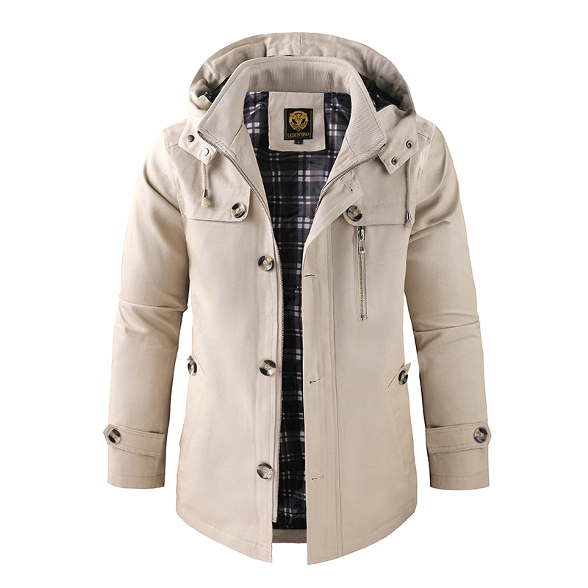 Mid-length Men's Jacket - enhanced image 3