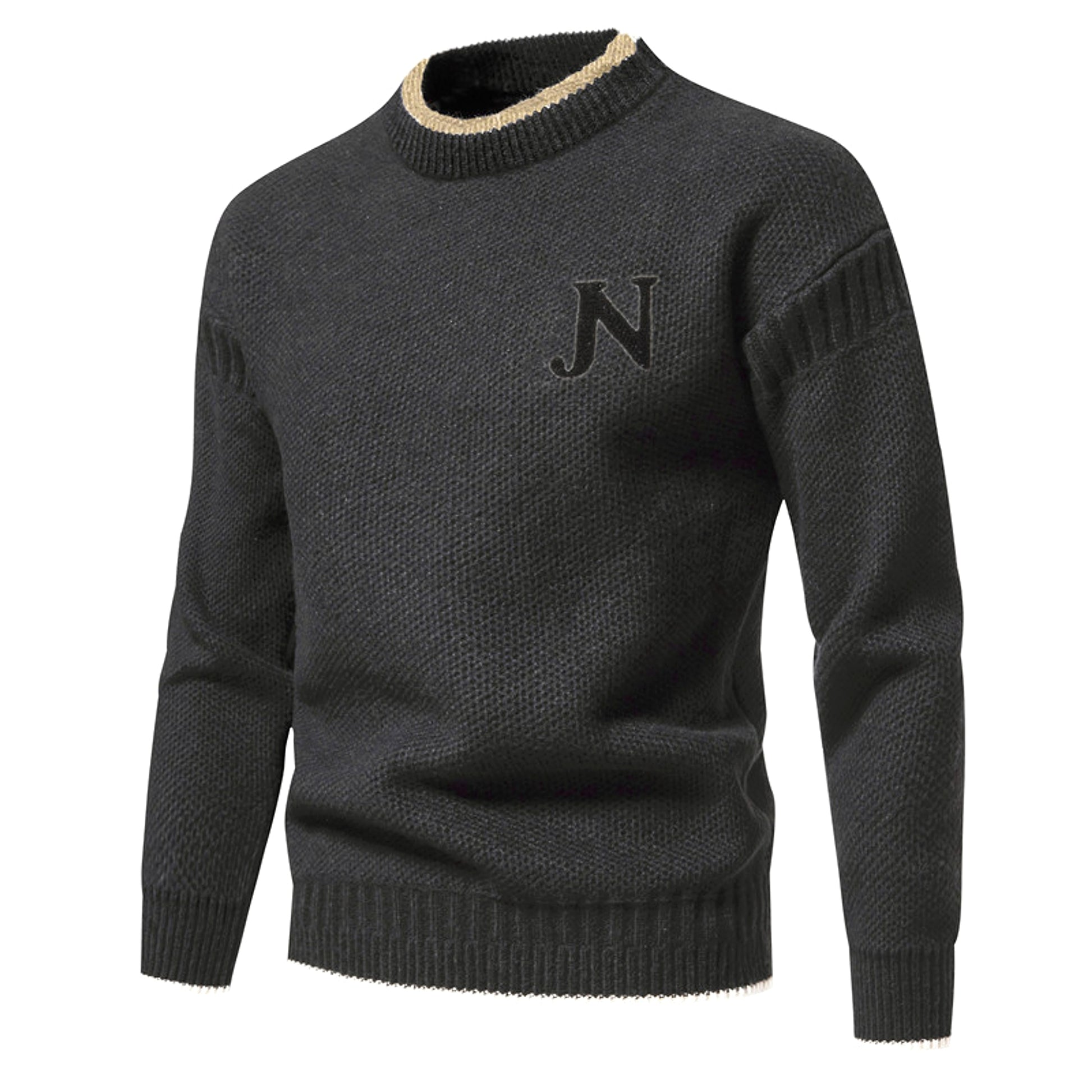 N - Profit - Trendy Leisure Warm Knitted Bottoming Youth Sweater Men - enhanced image 3