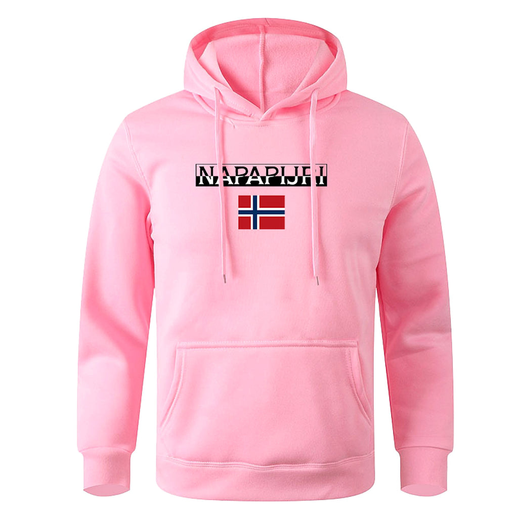 Napapijri Men's Pullover Hoodie Printed Sweater Casual - enhanced image 3