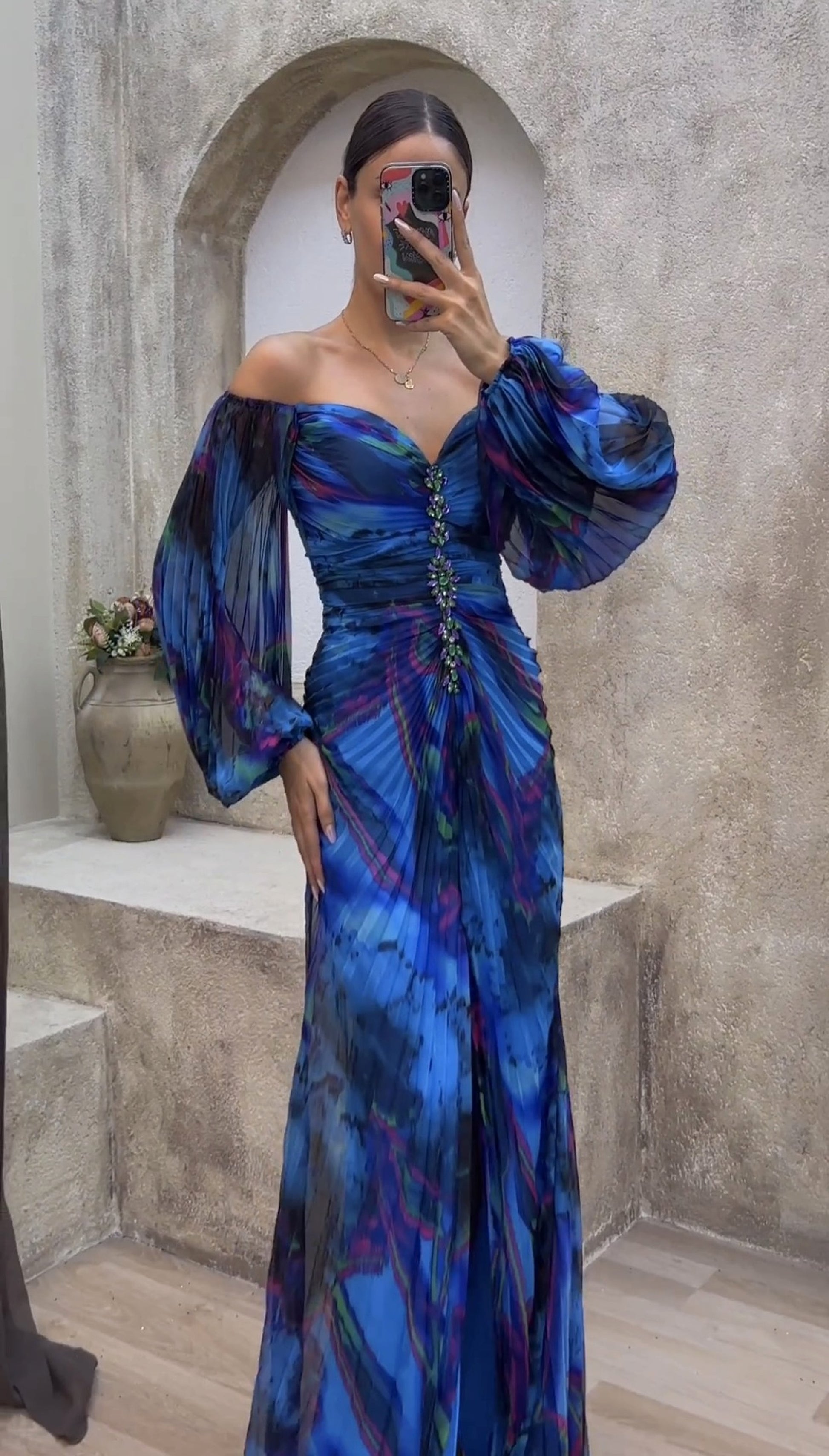 New Party Pleated Loose Casual Women's Clothing Dress - enhanced image 3