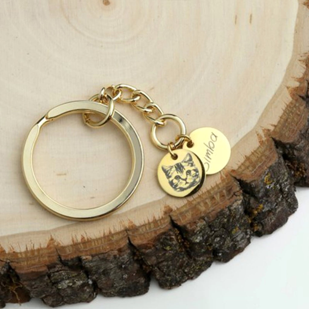 Custom Pet Photo Keychain – Personalized Souvenir Gift for Pet Lovers - enhanced image 3