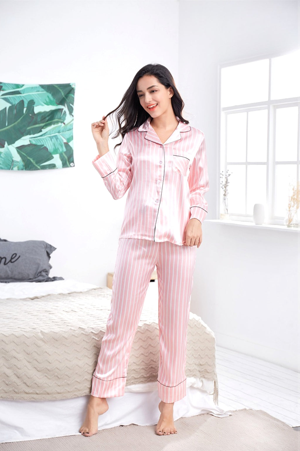 New Striped Casual Homewear Payama - enhanced image 3