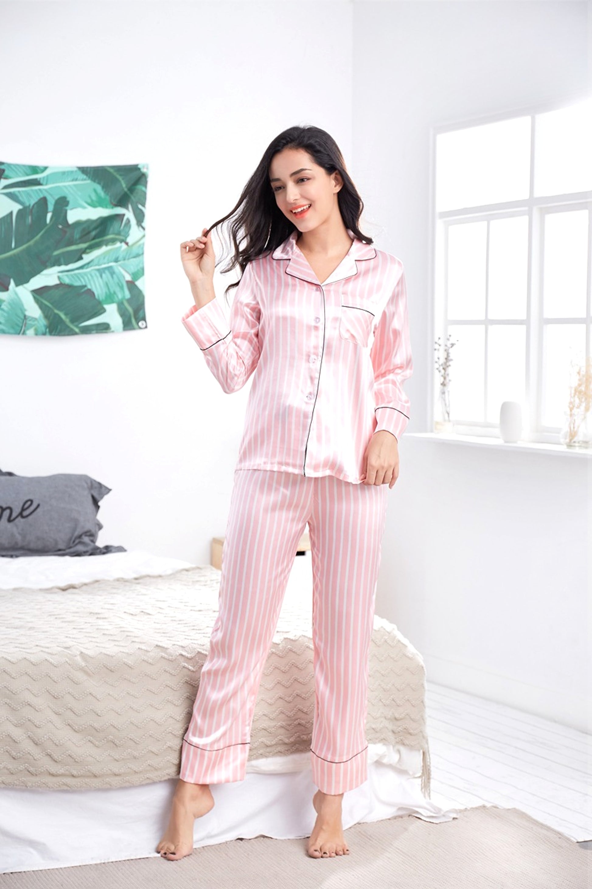 New Striped Casual Homewear Payama - enhanced image 3