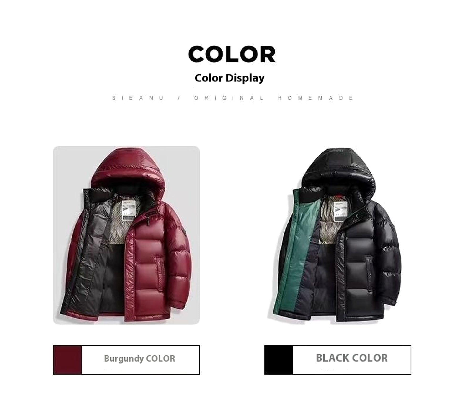 New Winter Down Jacket Men's Duck Down Cold-proof Black Gold Graphene Disposable Hooded Jacket - enhanced image 3