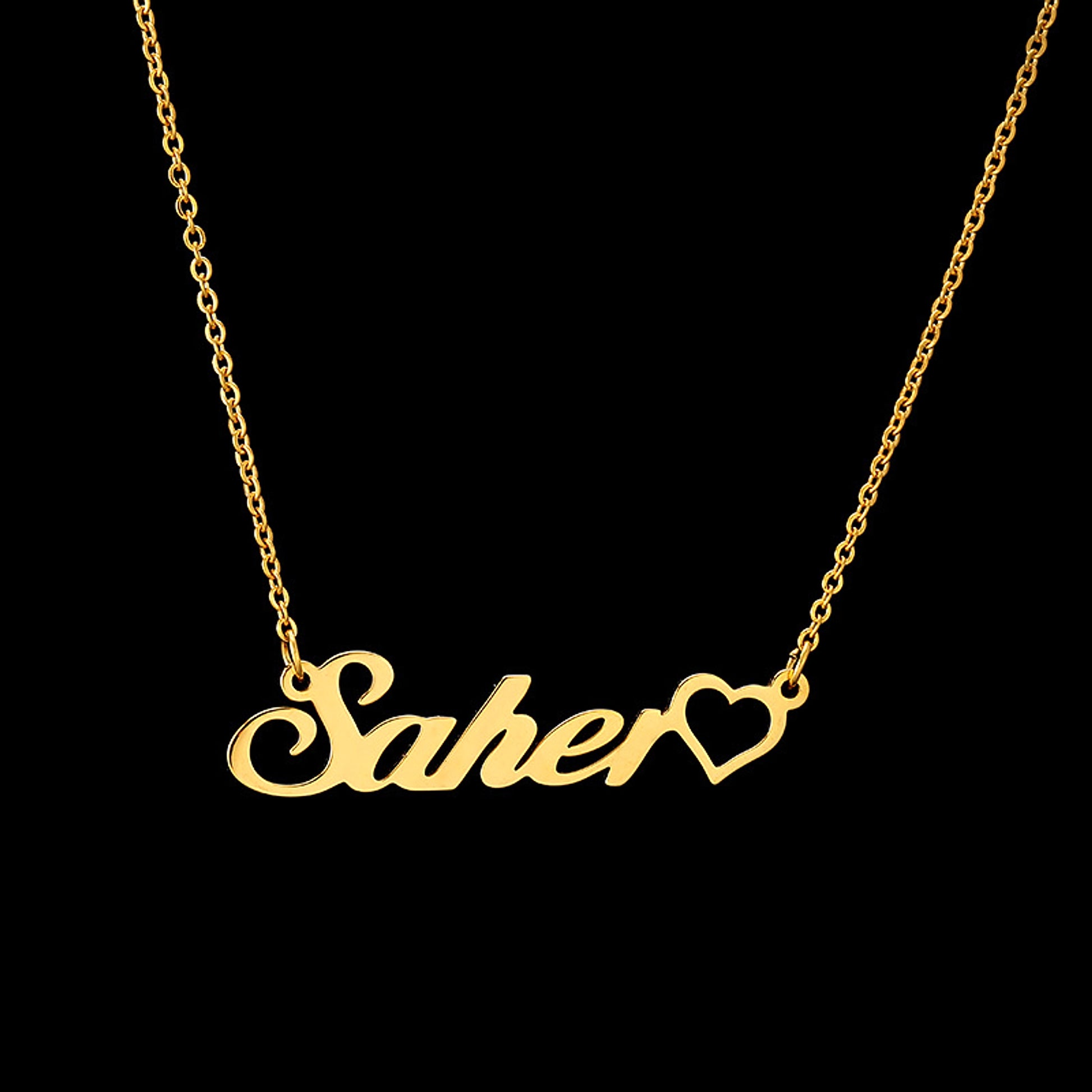 One Piece Make DIY Stainless Steel English Letter Pendant Clavicle Chain - enhanced image 3