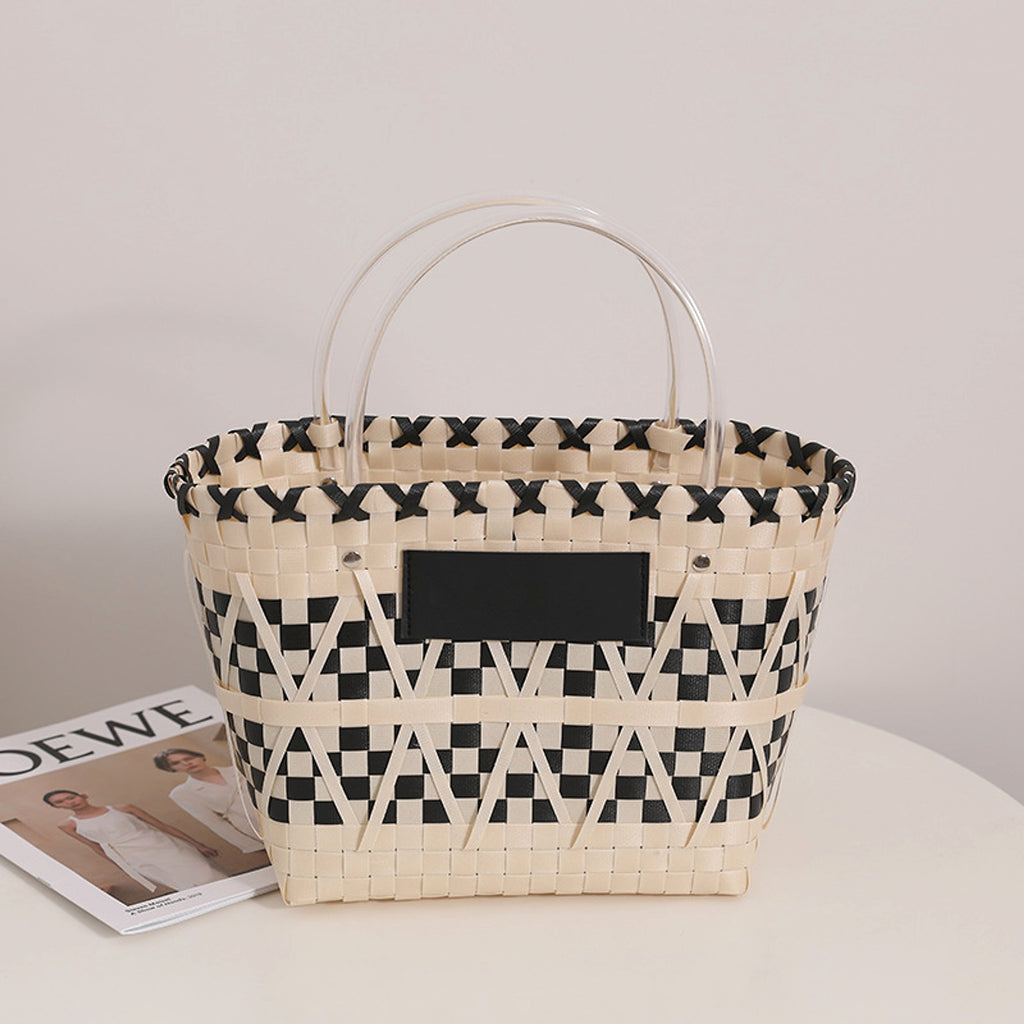 PandaWeave™ Handbag – Natural Chic Basket Edition - enhanced image 3