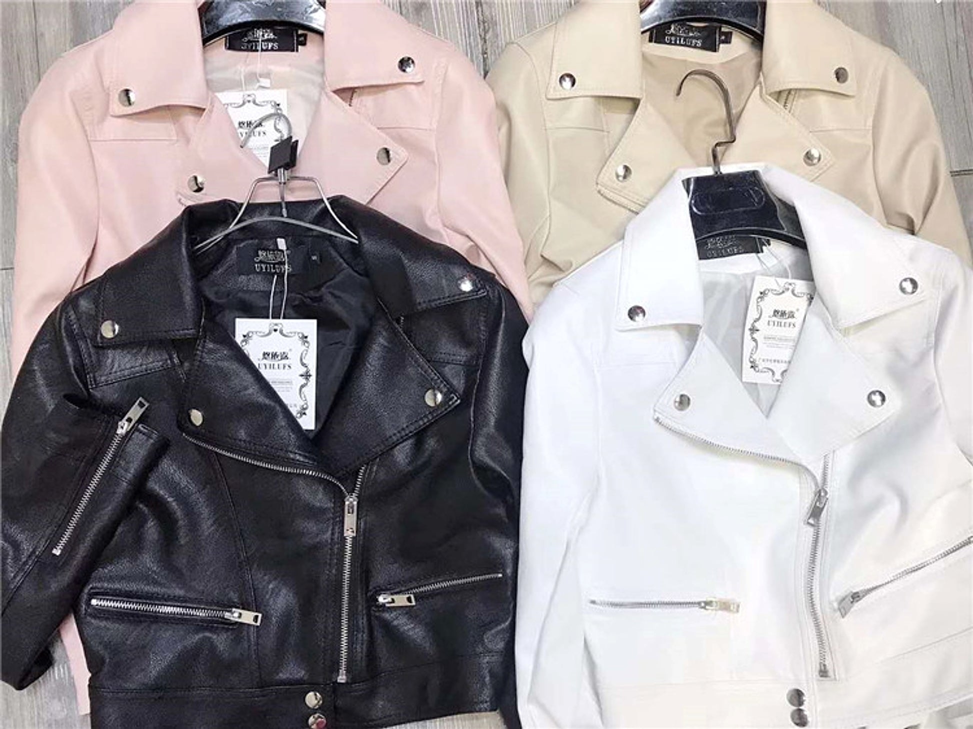 Perfect Biker Style – Slim Fit Faux Leather Jacket - enhanced image 3