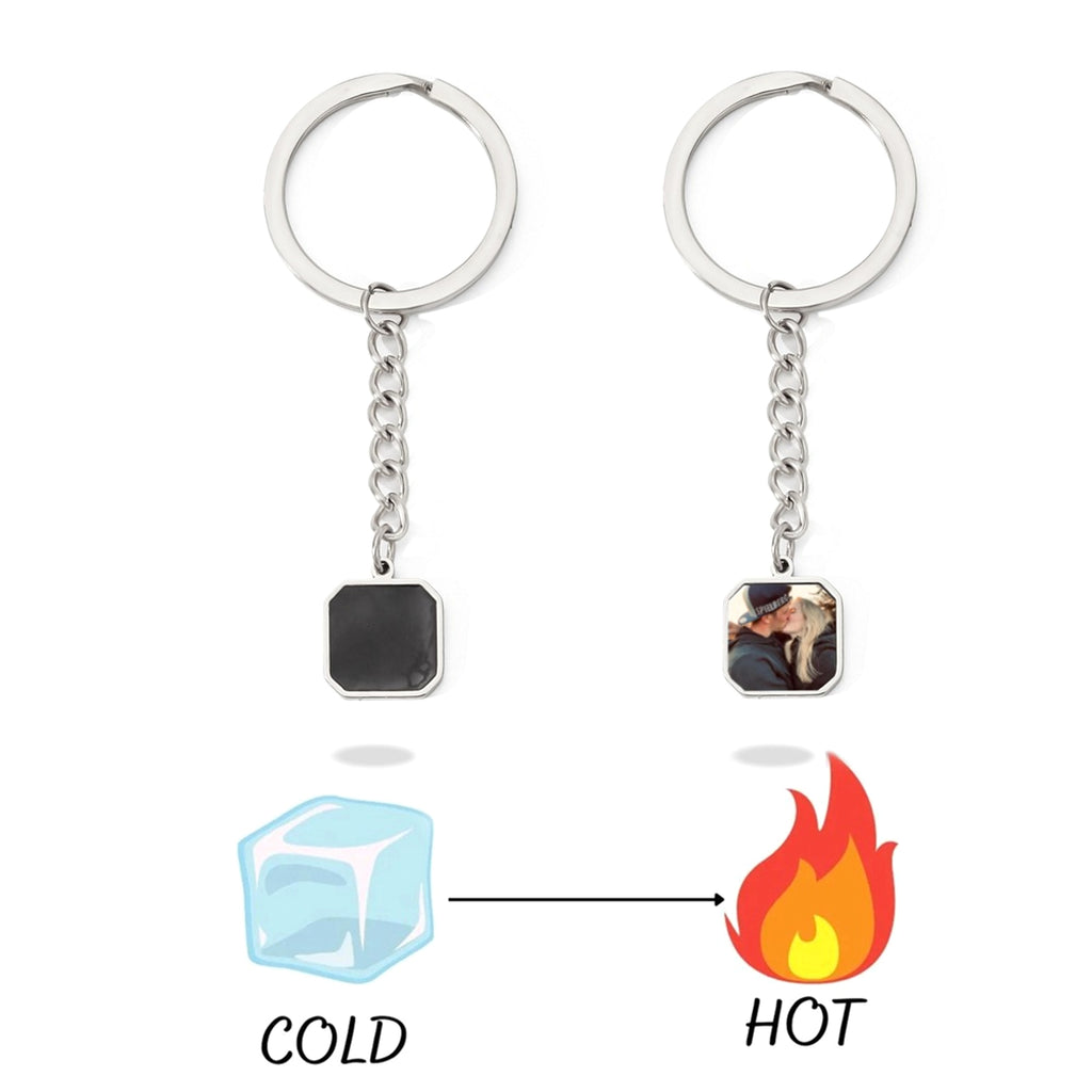 Personalized Thermal Photo Keychain – Unique & Stylish Gift - enhanced image 3
