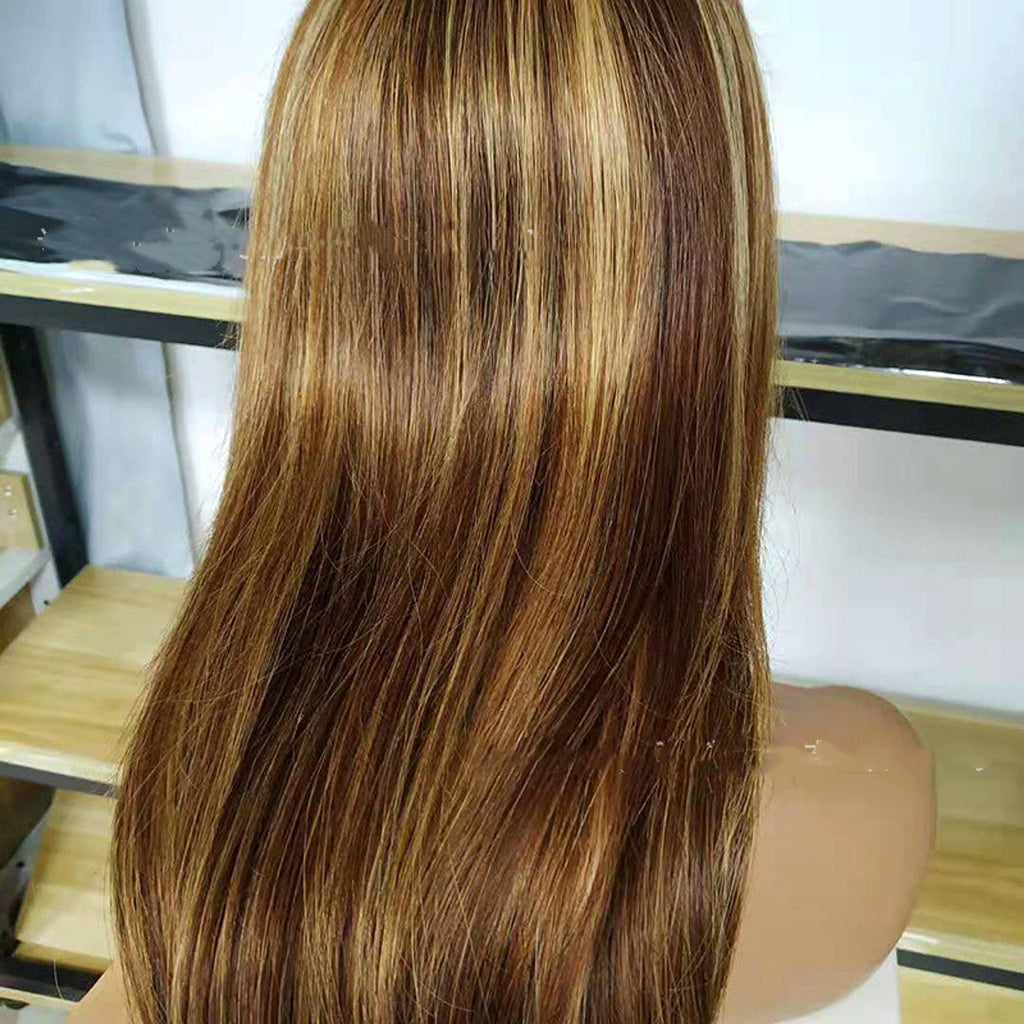 LuxeFlow HairReal Hair Wig Lace Wig 4X4 Straight Lace Front Wig - enhanced image 3