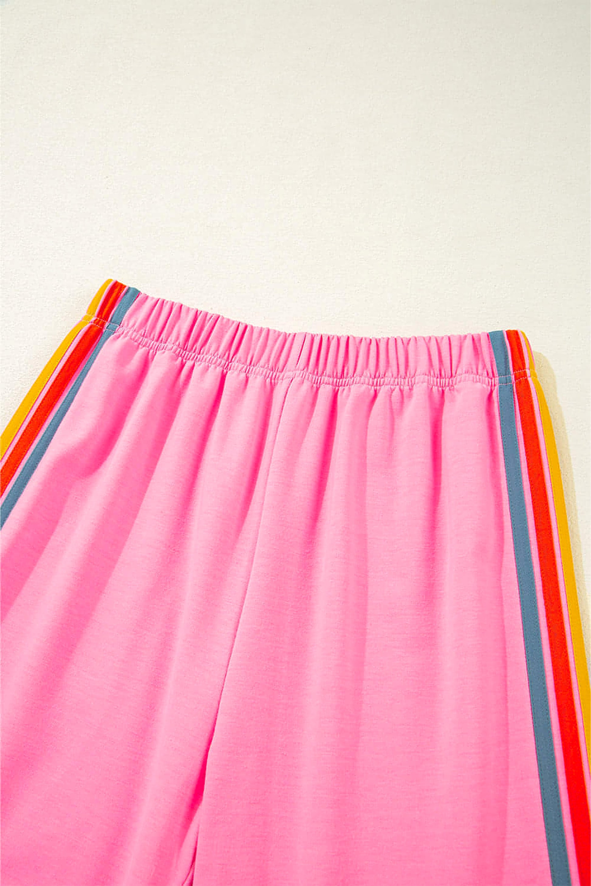 Pink Counting Rainbows High Waist Sweatpants - enhanced image 3