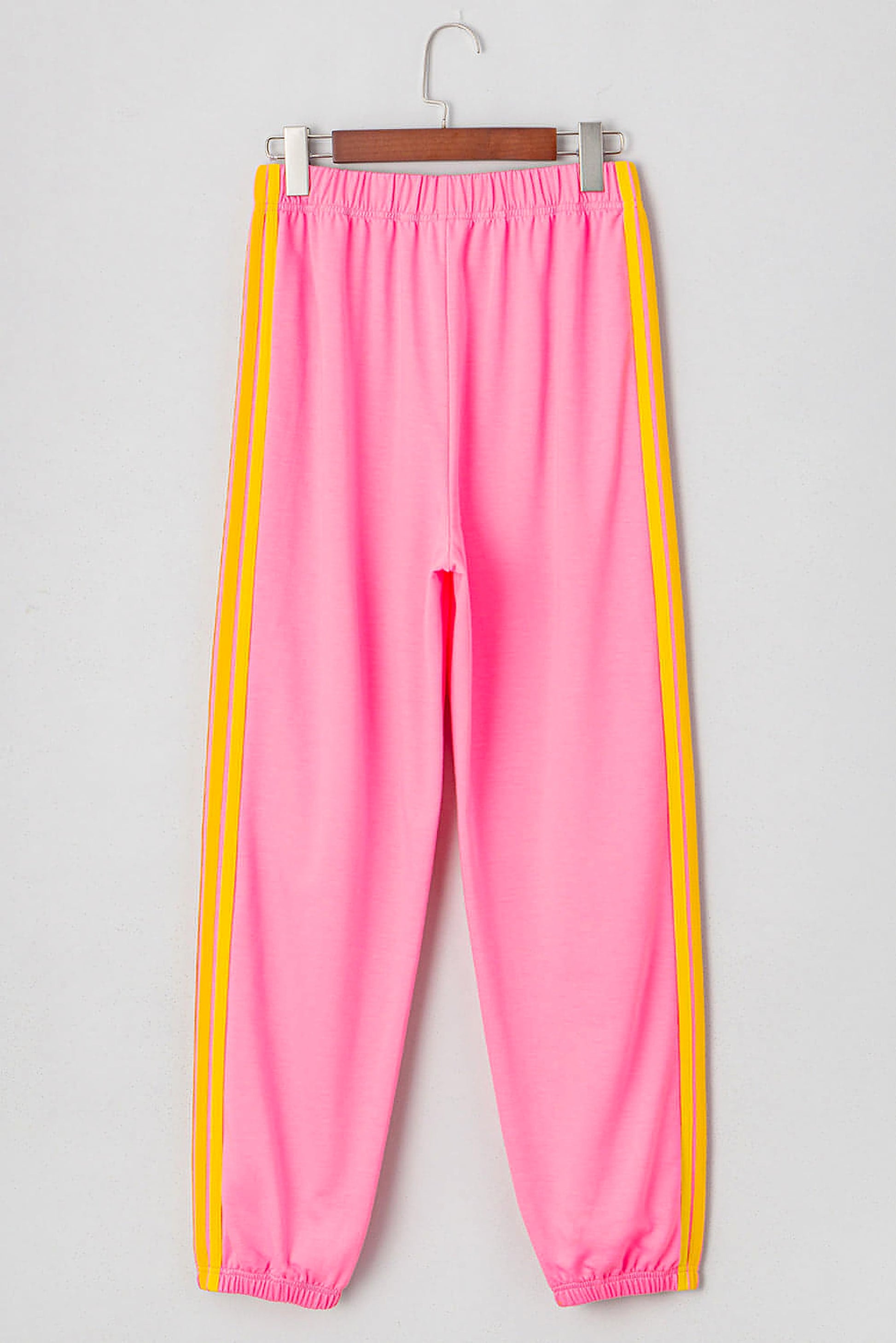 Pink Counting Rainbows High Waist Sweatpants - enhanced image 3