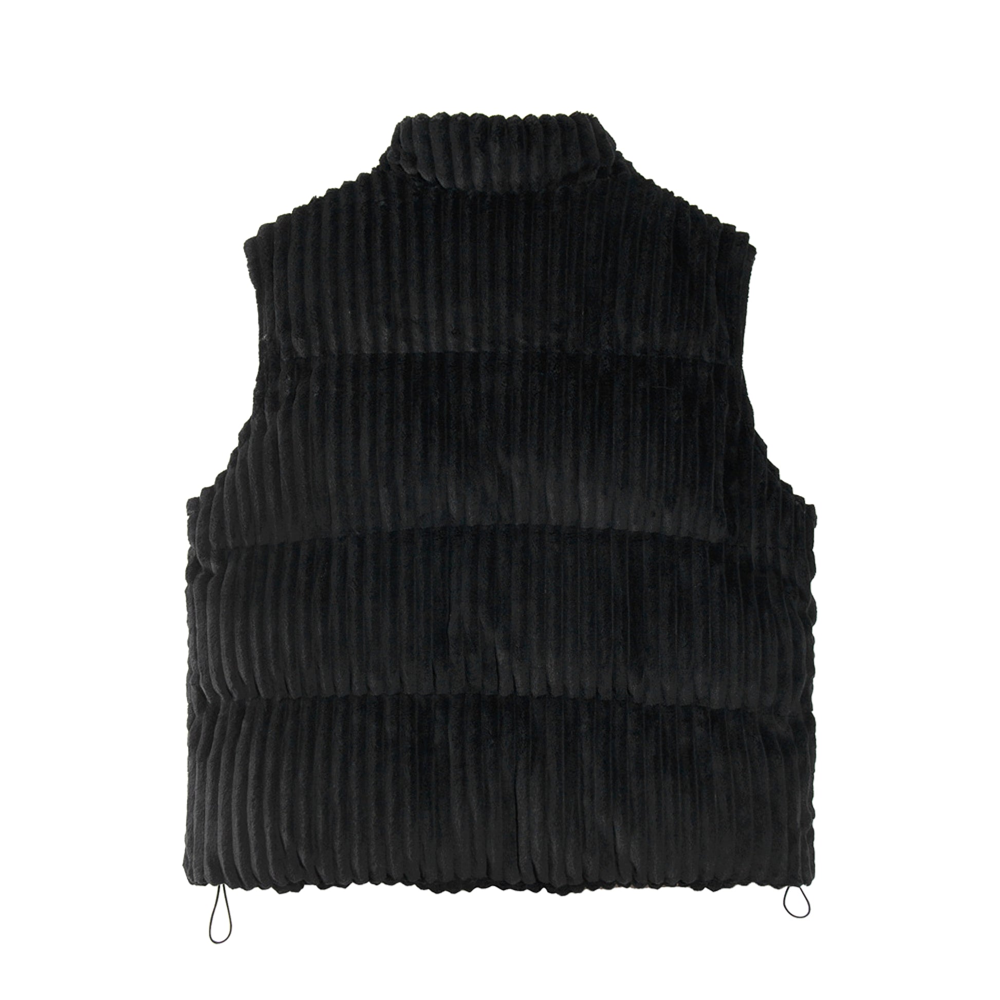 Polar Plush Stand-up Collar Cotton-padded Coat Men's Winter Loose Casual Pure Color Thickened Vest - enhanced image 3