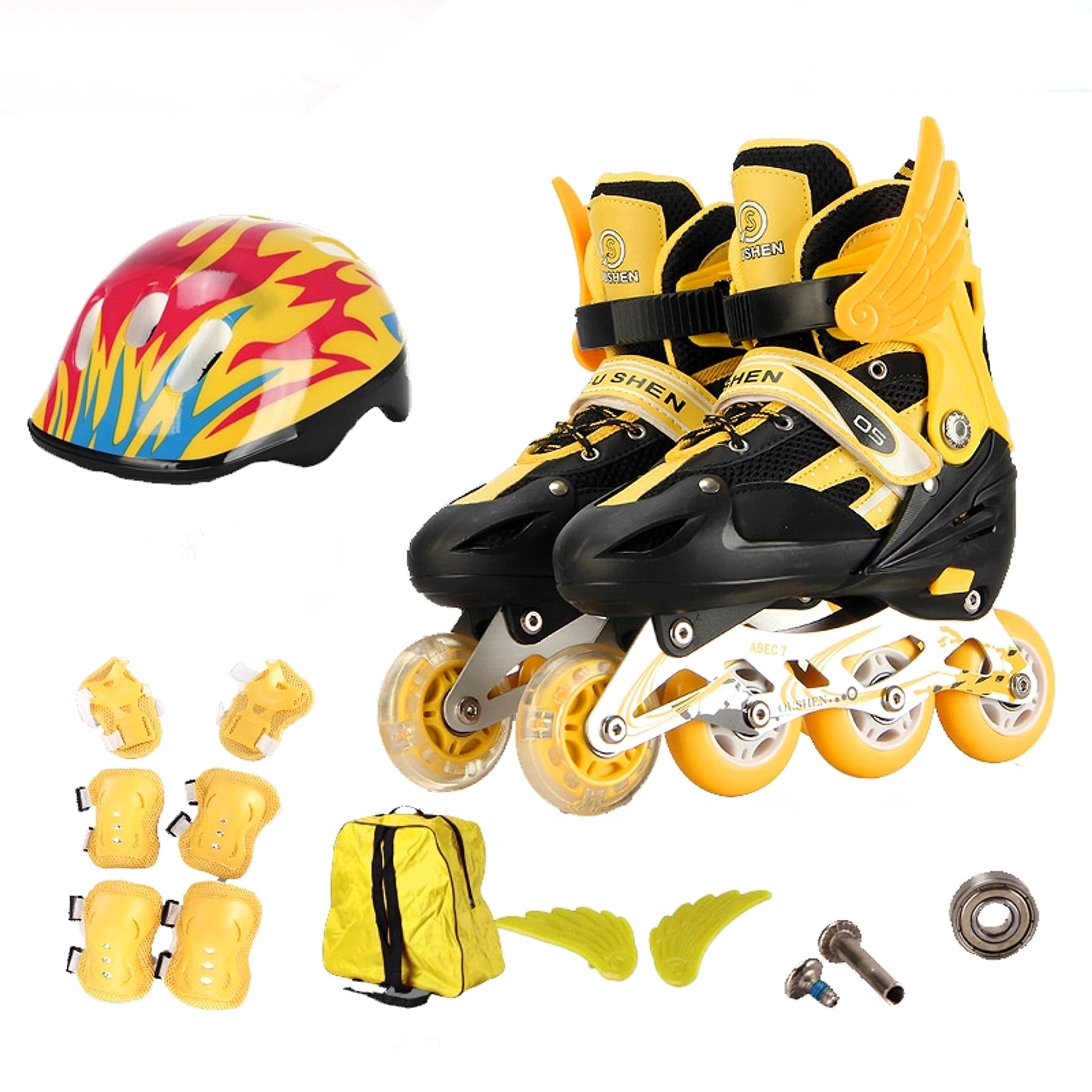 PU Single Adjustable Children The Skating Shoes - enhanced image 3