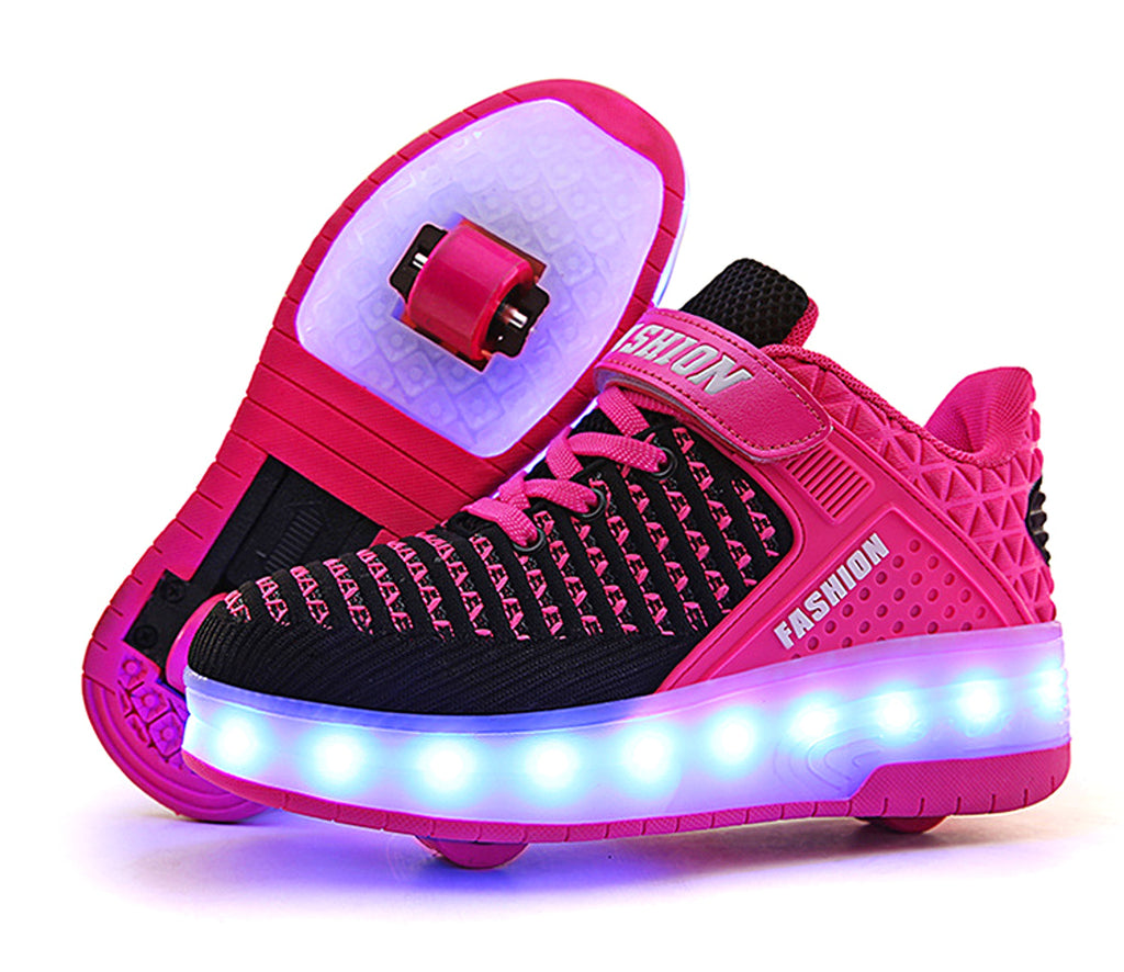 Rechargeable Heelys New Style Children'S Men'S And Women'S Shoes Pulley Student Single And Double RollerAdult Skates - enhanced image 3