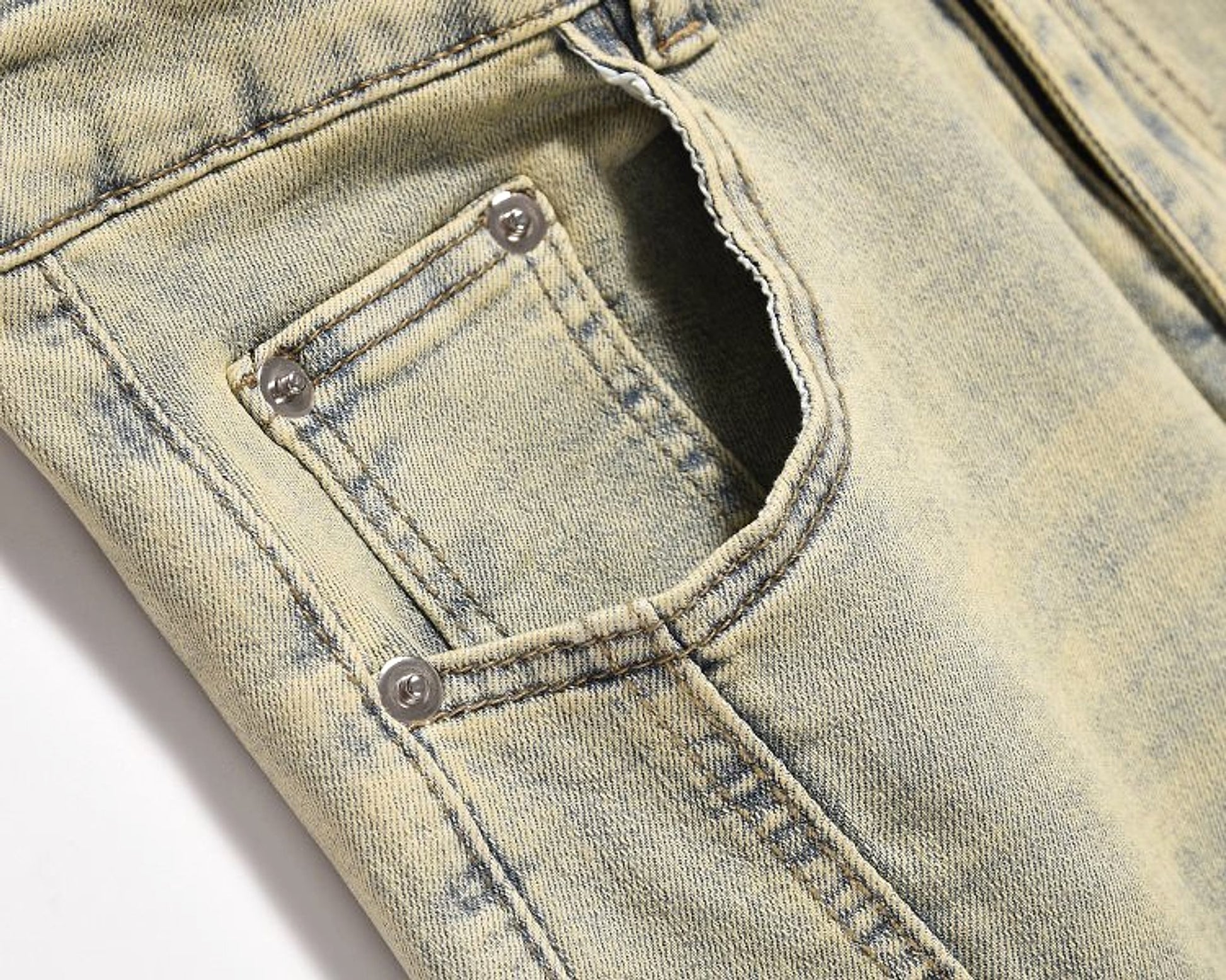 RO Style Wide Leg Patchwork Cargo Pants Women 's Jeans Youth Unisex - enhanced image 3