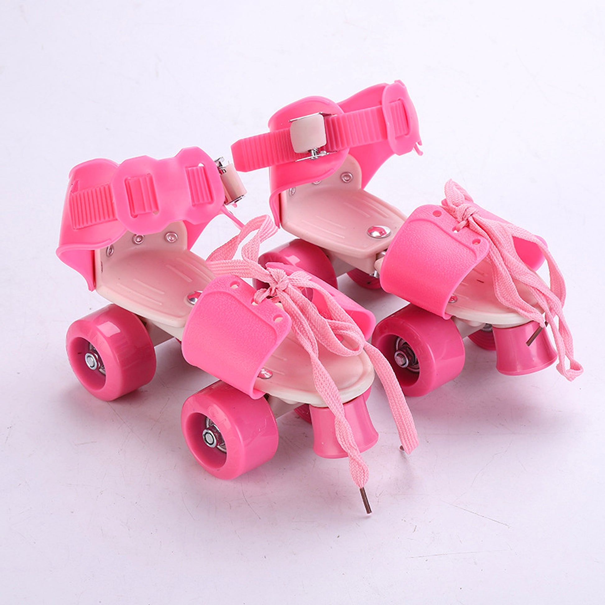 Roller Skates Double Row Pulley Four-wheeled Children's Adjustable Roller Skates Roller Skates - enhanced image 3