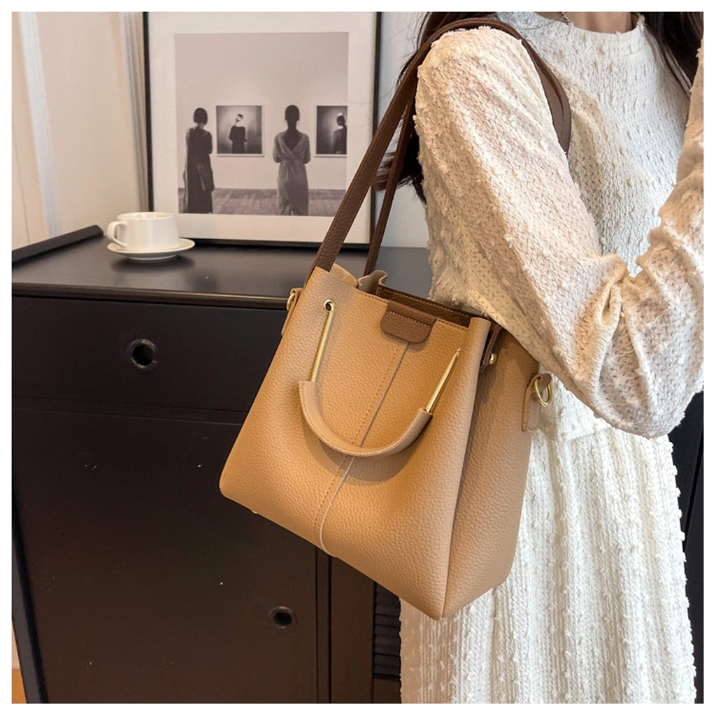 Roselle™ – Textured Mini Bucket Bag (Korean Style) - enhanced image 3