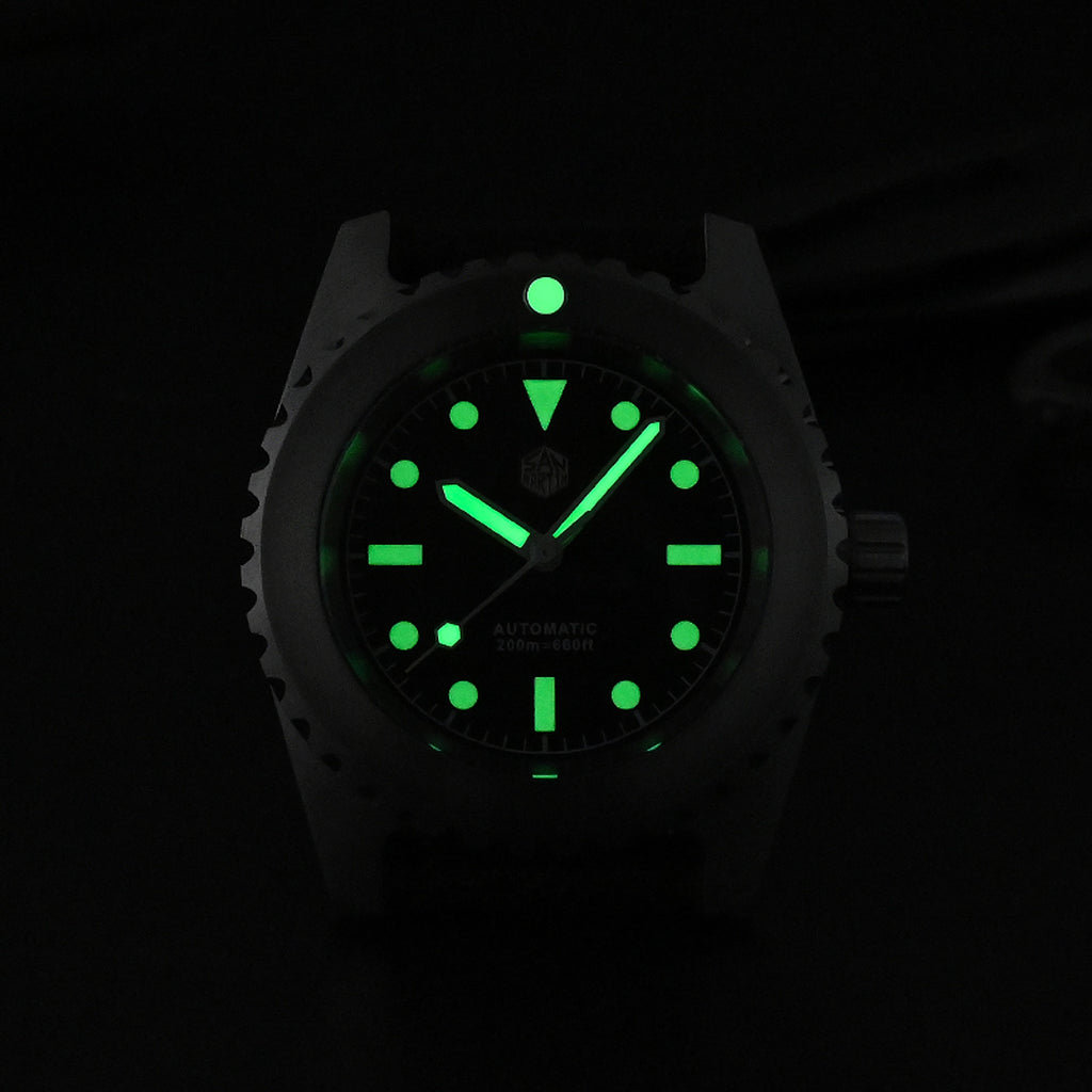 San Martin - Men's Stainless Steel Diving Automatic Mechanical Sports Watch - enhanced image 3