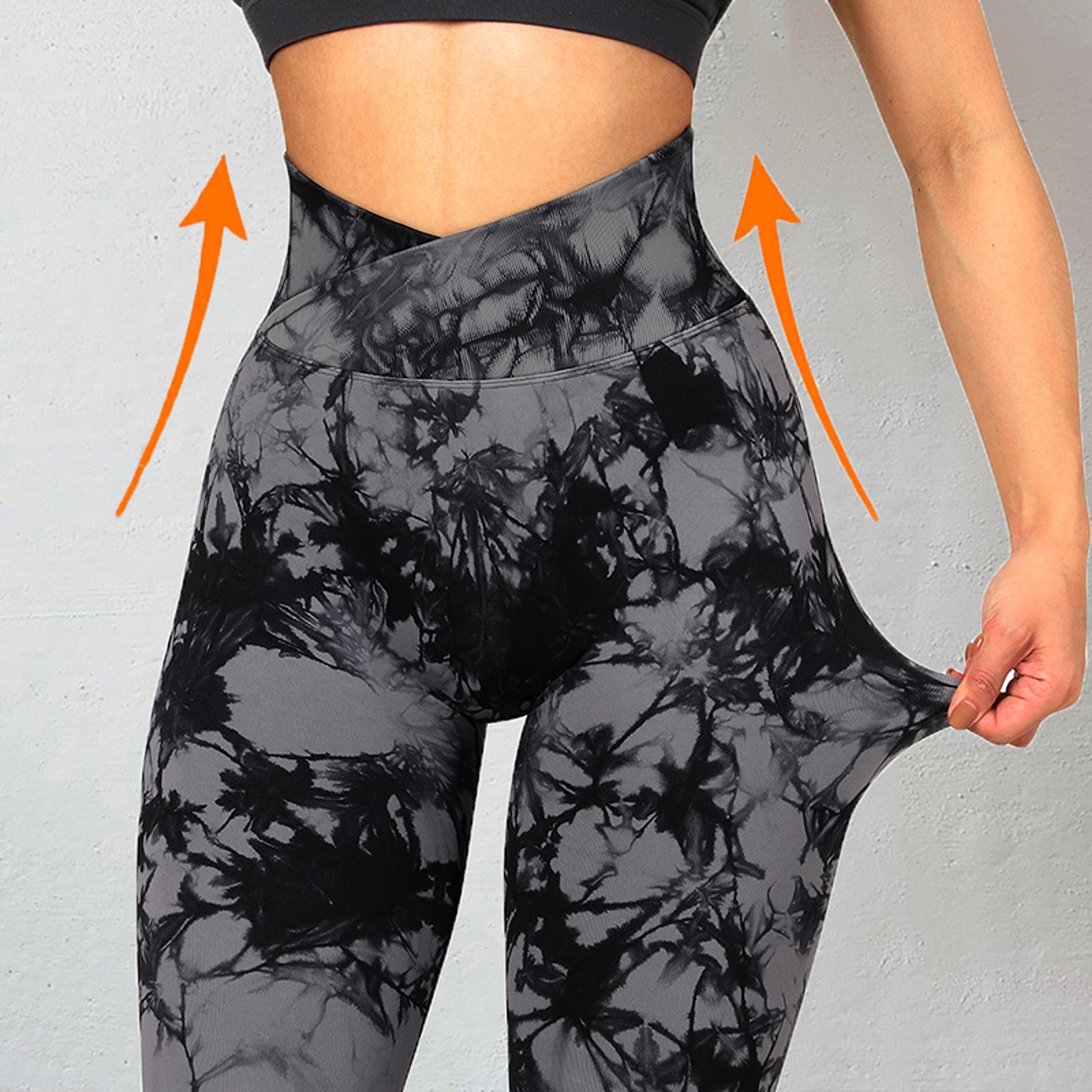 Seamless Tie Dye Leggings Women Yoga Pants Push Up Sport Fitness Running Gym Leggings - enhanced image 3