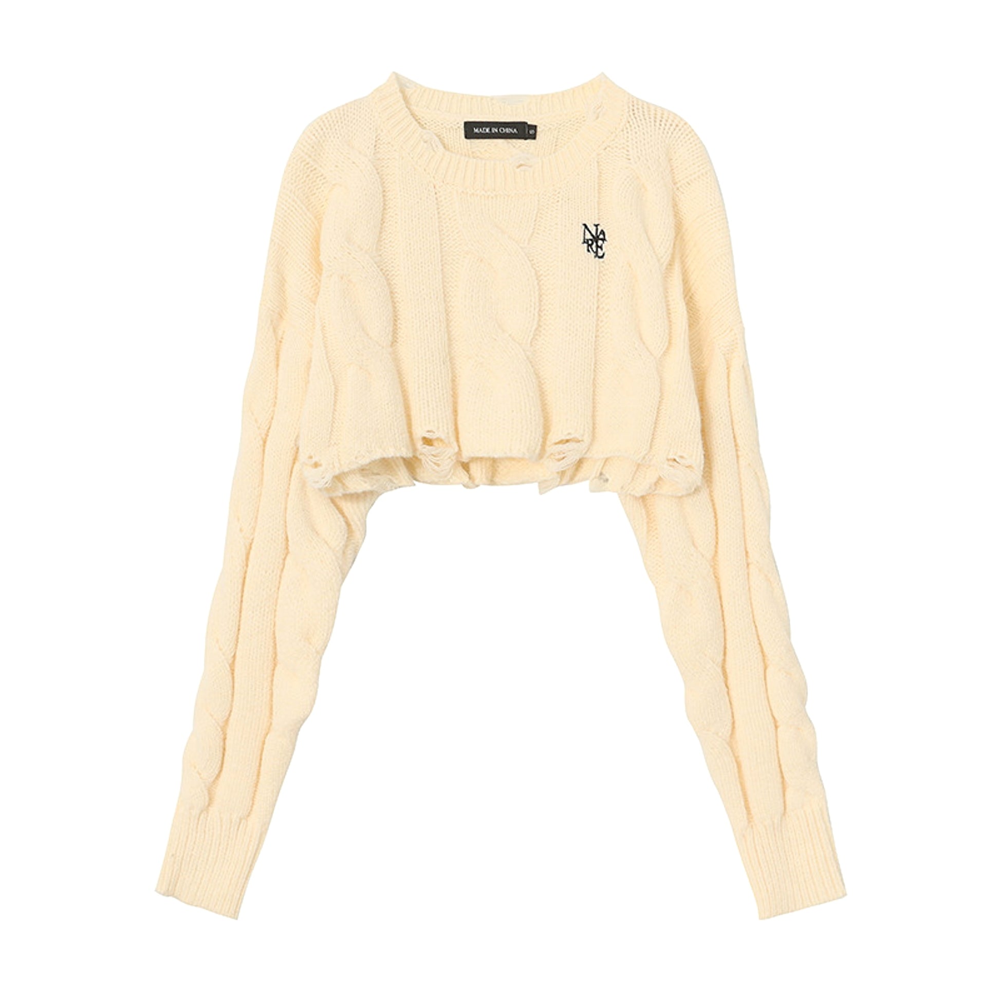 Short Long Sleeve Lazy Wind Pullover Knit Sweater Spice Girl Crew Neck Top Women - enhanced image 3
