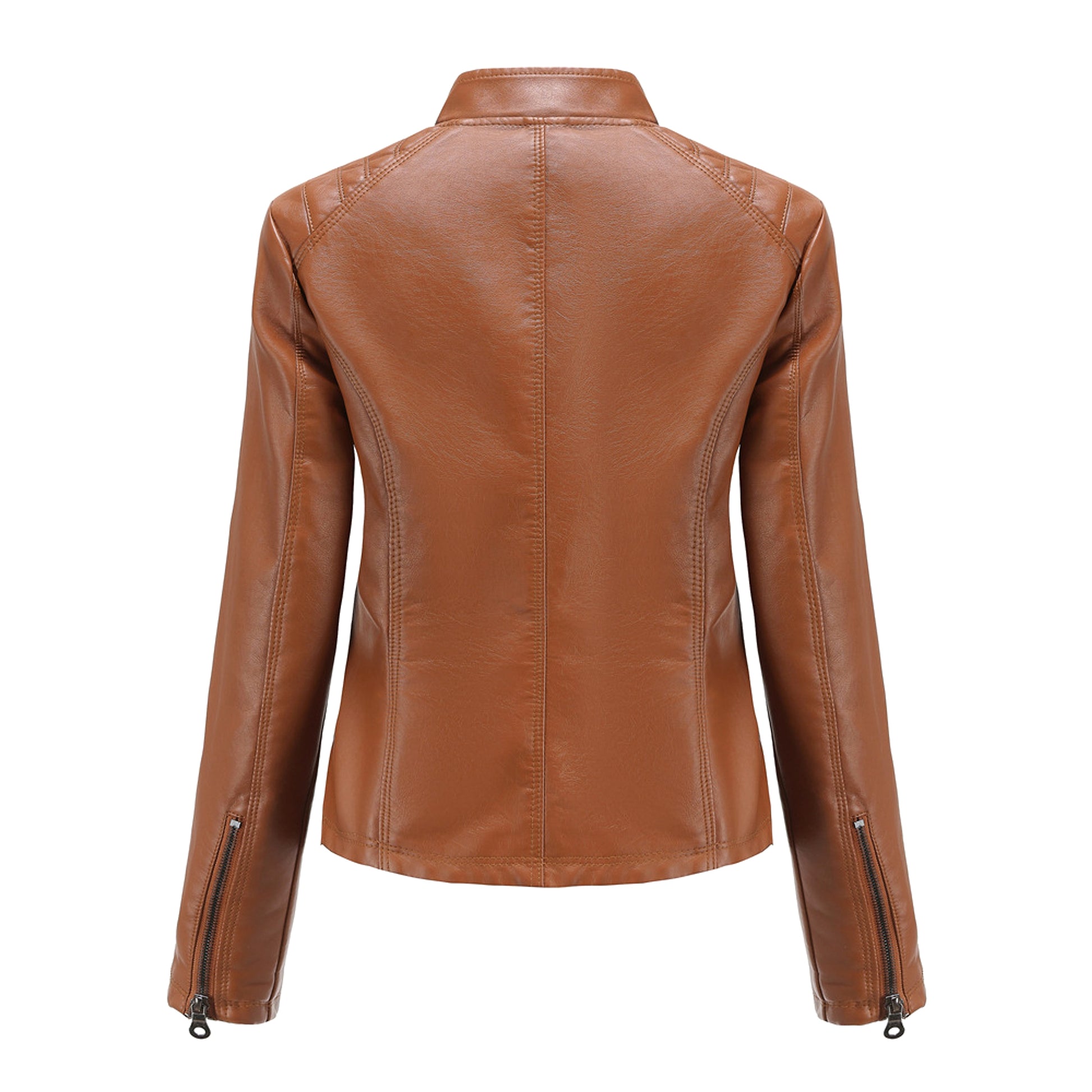 UrbanEdge™ PU Leather Jacket – Sleek Moto Edition - enhanced image 3
