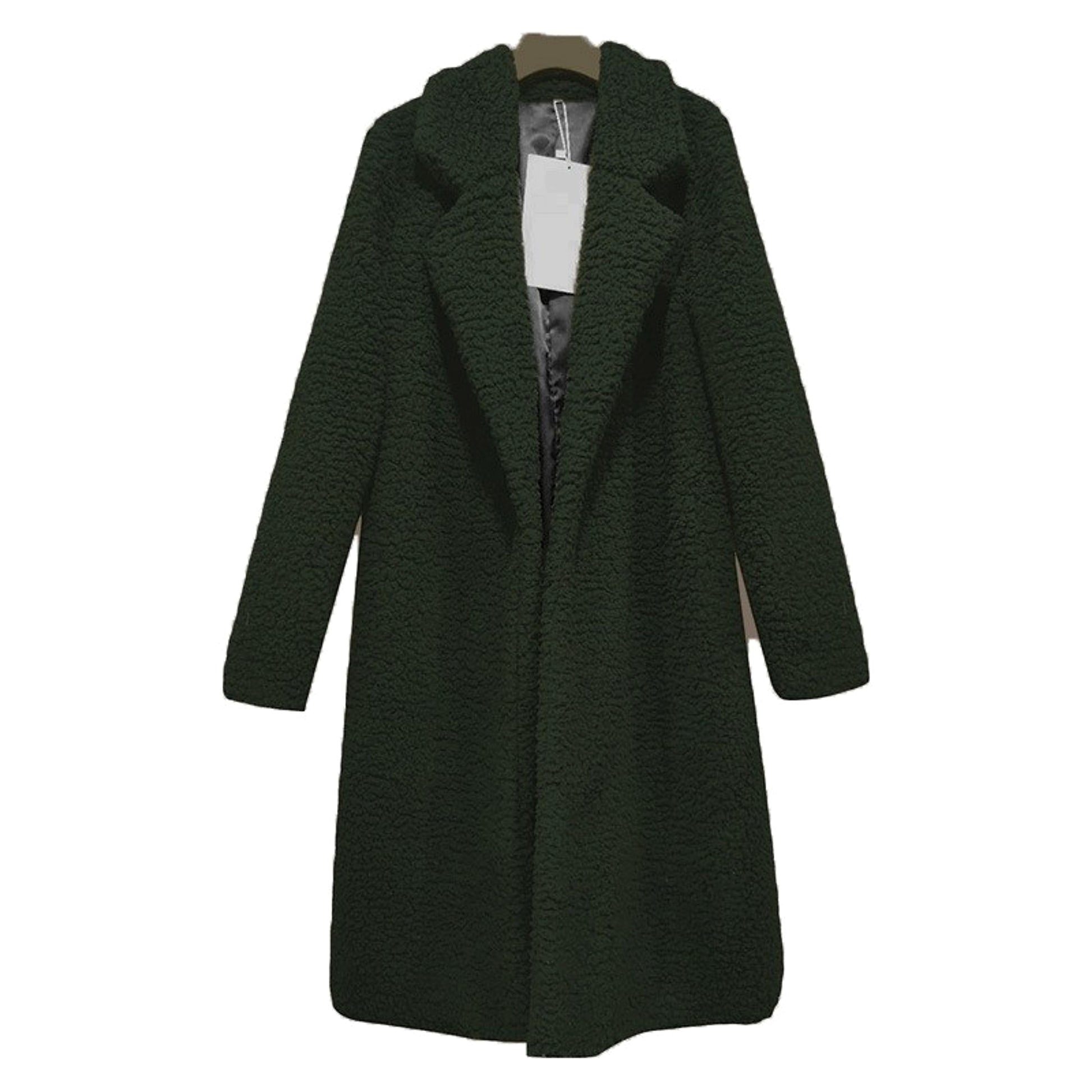 Slim Women's Lapel Long Sleeve Solid Color Street Jacket - enhanced image 3