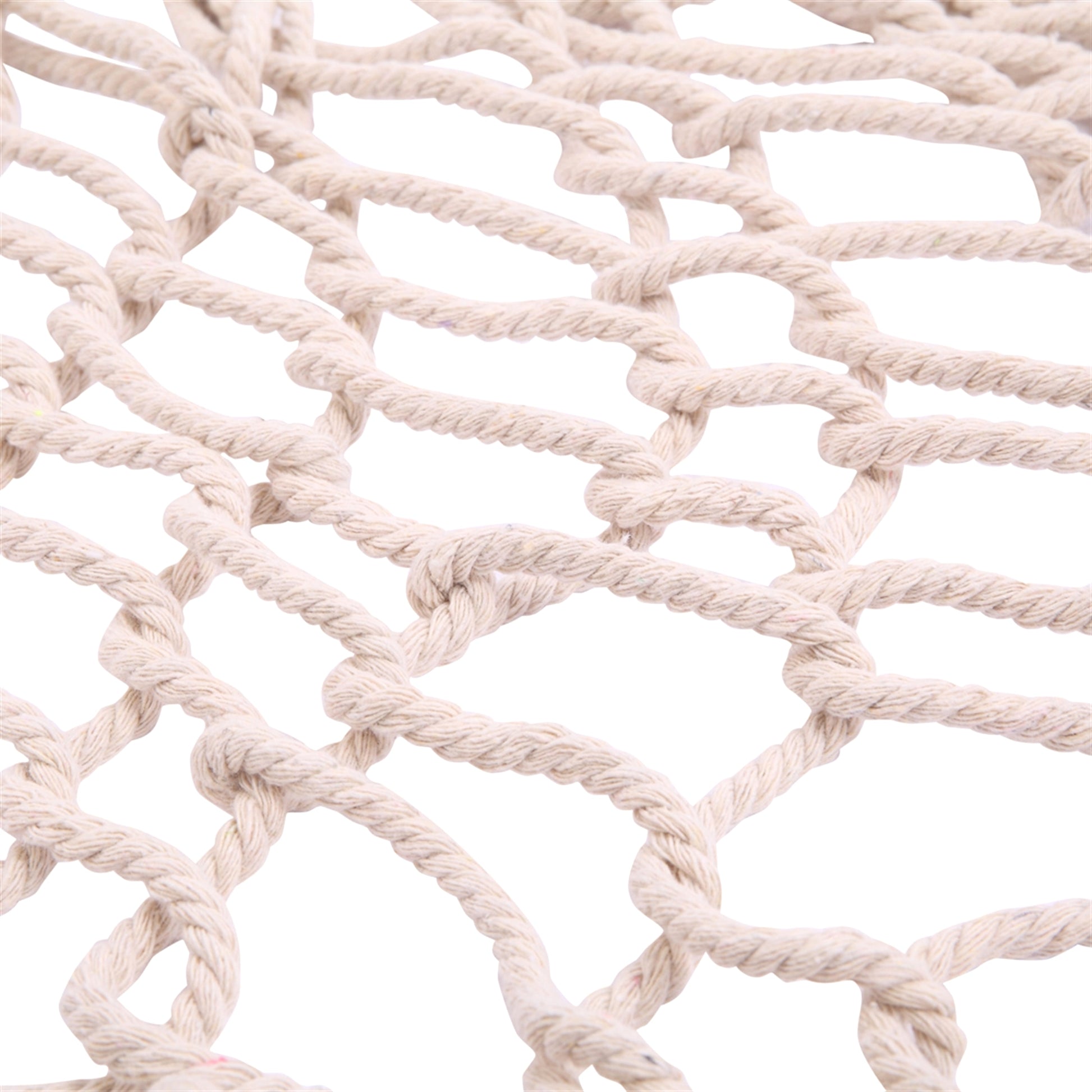 SolunaWeave™ – Cotton Rope Hanging Chair (Beige) - enhanced image 3