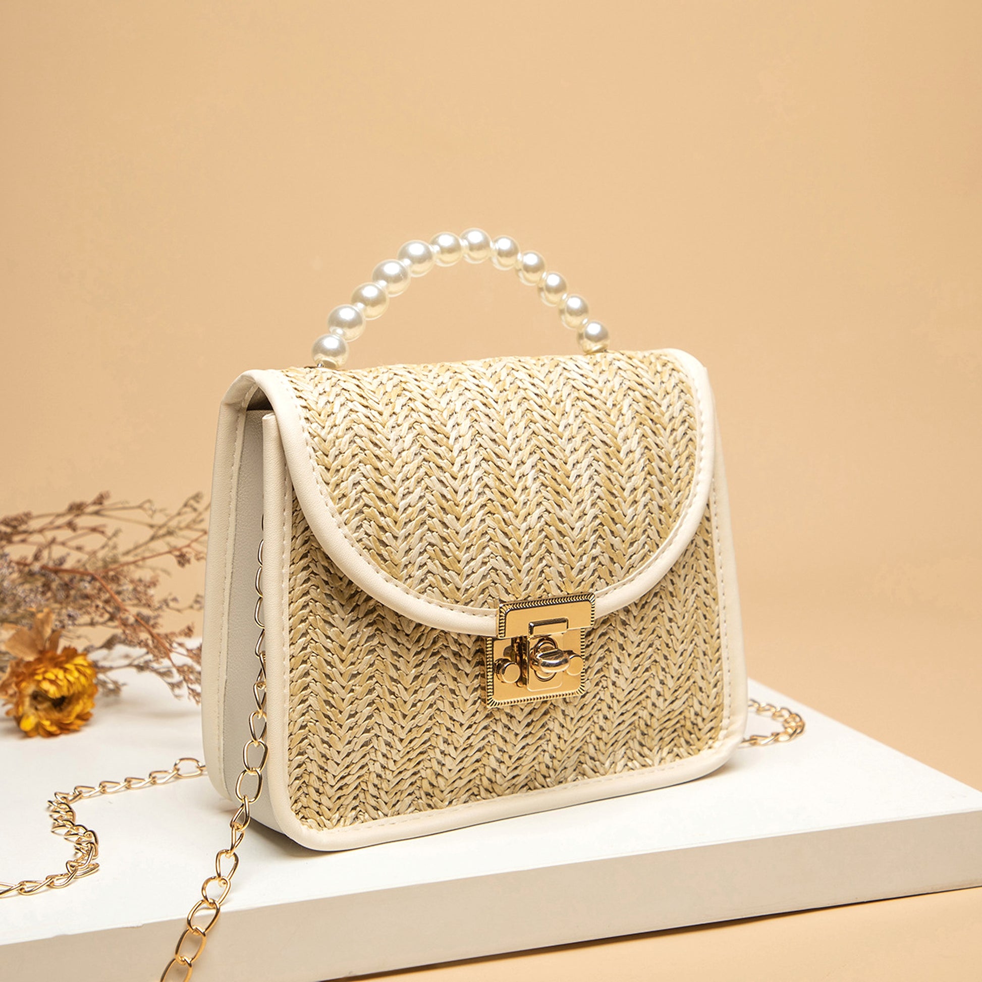 SolunaWeave™ – Petite Pearl Straw Bag - enhanced image 3