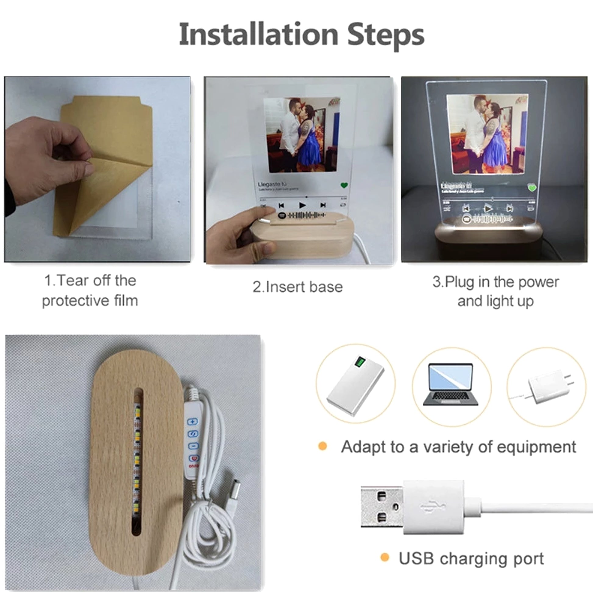 SoundLight™ – Custom Spotify Song Night Light with Music Code - enhanced image 3