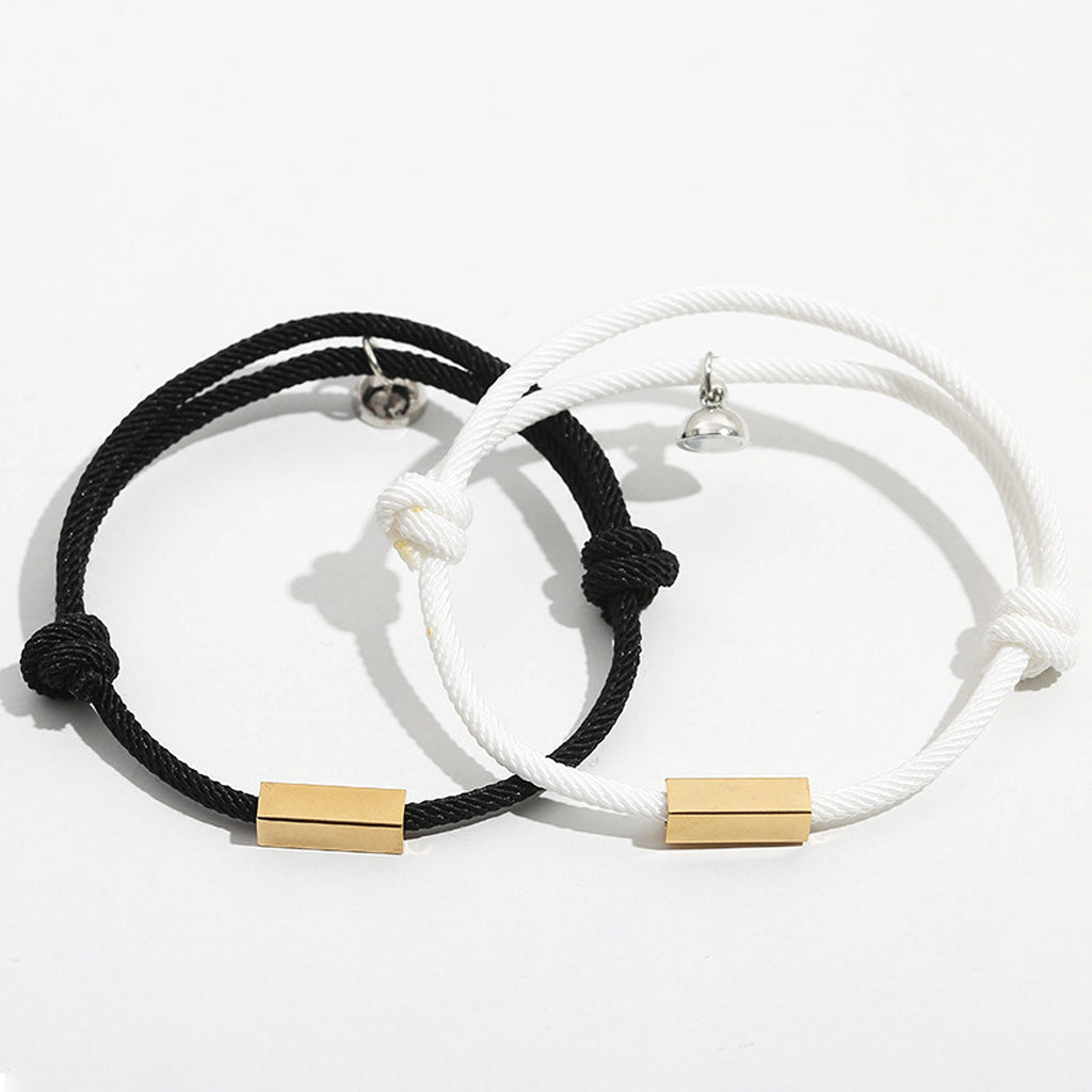 Magnetic Engraved Couple Bracelet – Stay Connected, Always! - enhanced image 3