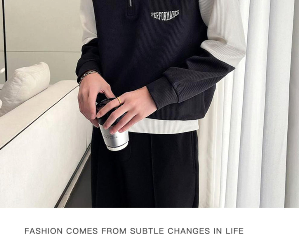 Men's Four Seasons Half-Zip Cotton Jacket - enhanced image 3