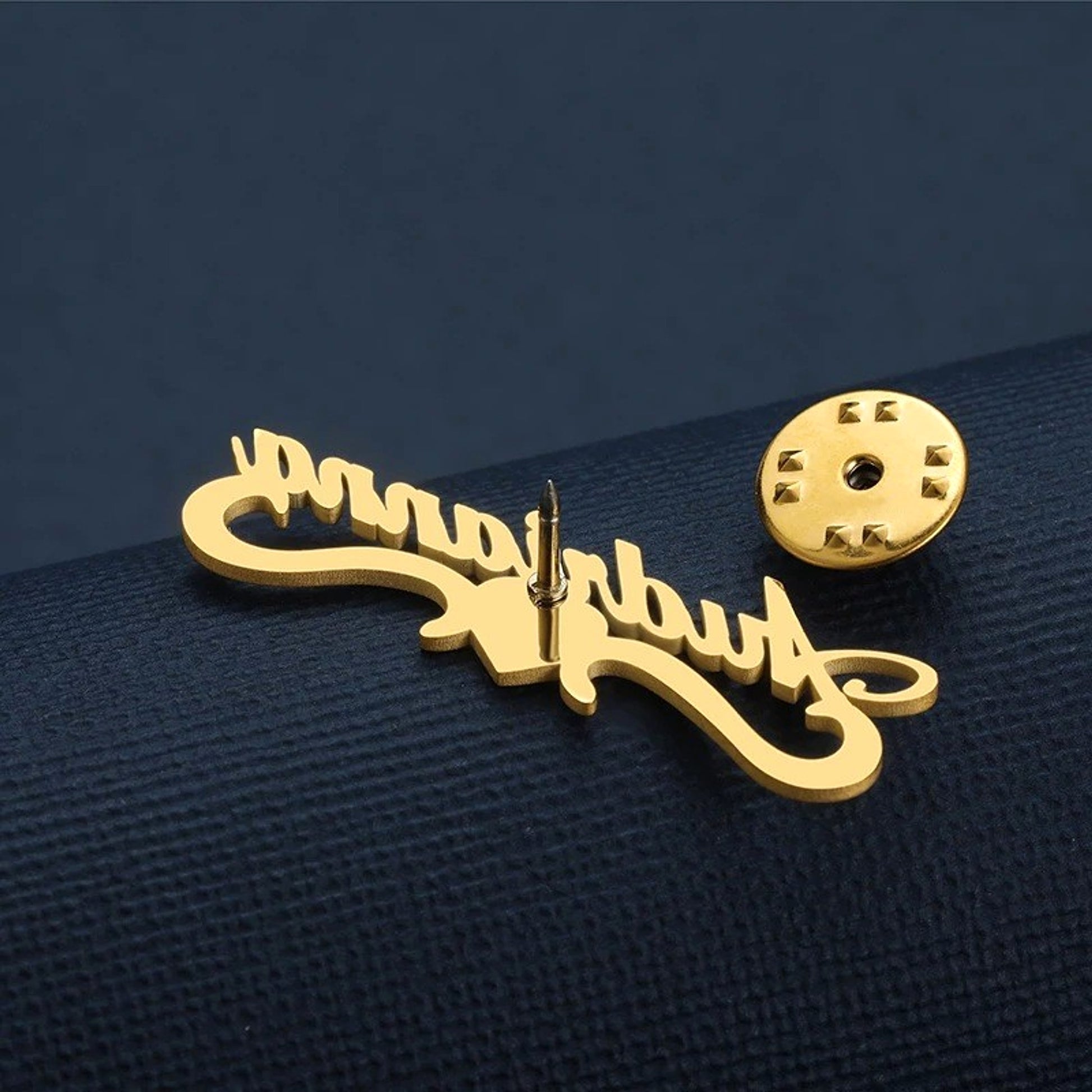 Personalized Stainless Steel Letter Brooch – Elegant & Minimalist Accessory - enhanced image 3