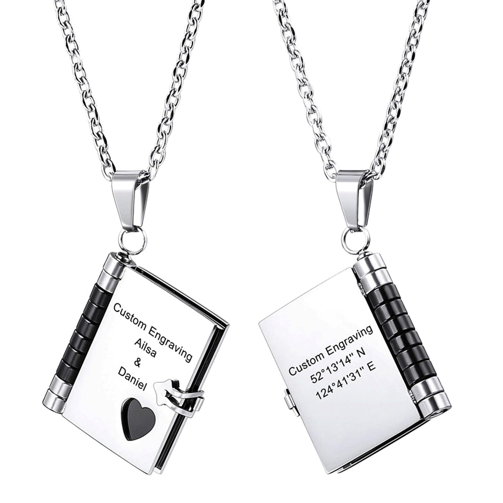 LuxeJewels™ – LoveBook™ Couple Pendant - enhanced image 3