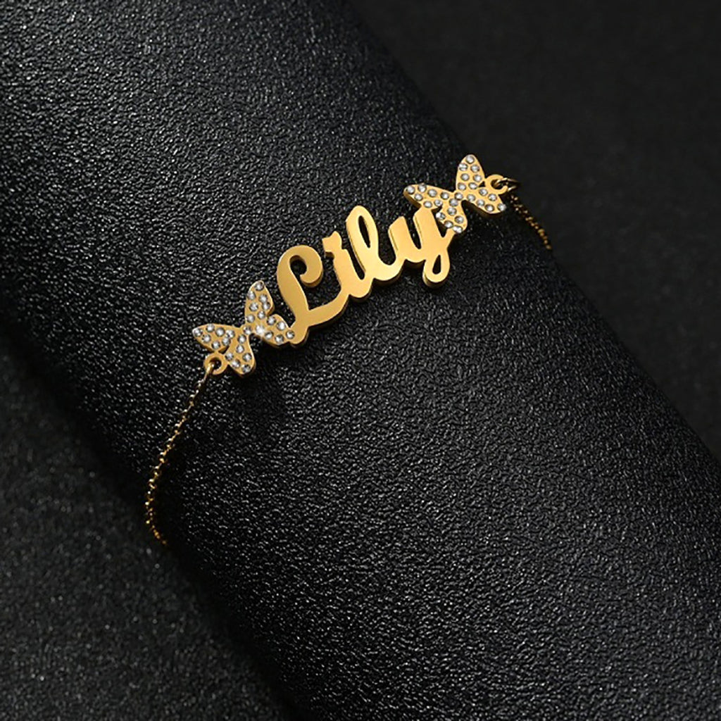 Custom Name Stainless Steel Bracelet – Personalized Letter Jewelry - enhanced image 3