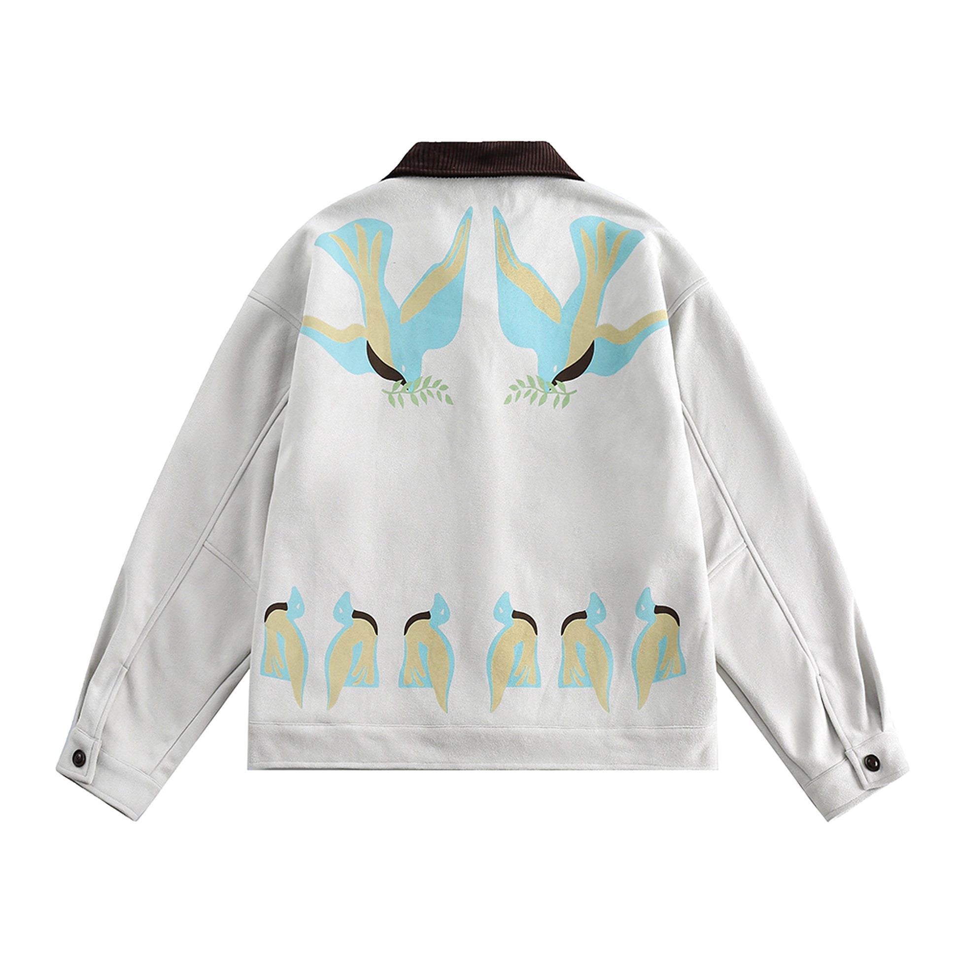 Stitching Contrast Color JacketWomen - enhanced image 3