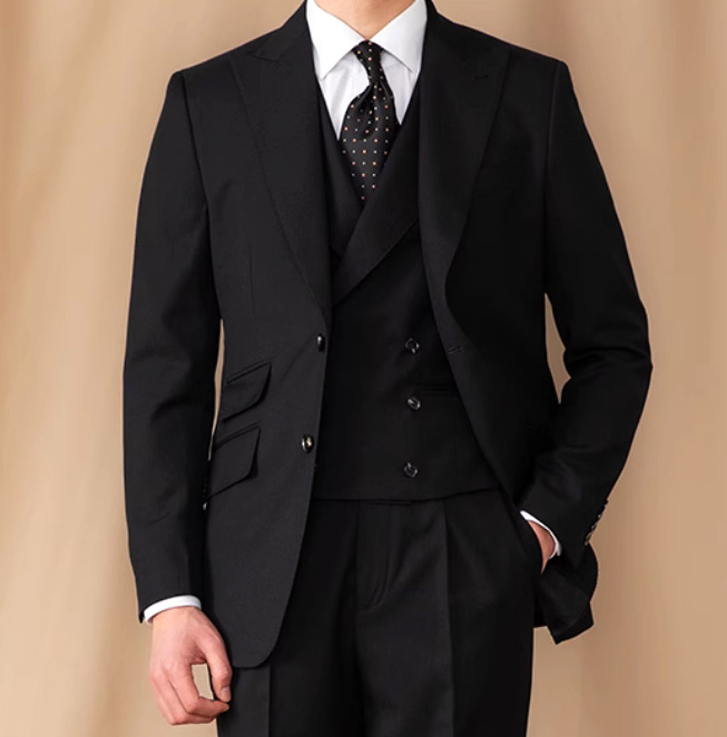 Woolverton™ – Three-Piece Pure Wool Business Suit - enhanced image 3